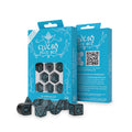 Imagen del producto Set de dados RPG Elvish 7 piezas negro-azul