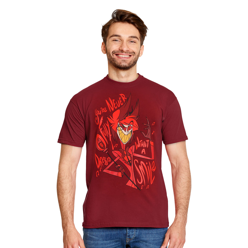 Imagen del producto Camiseta Alastor para fans del Hazbin Hotel roja
