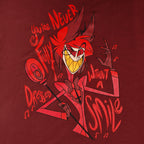 Imagen del producto Camiseta Alastor para fans del Hazbin Hotel roja