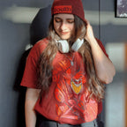 Imagen del producto Camiseta Alastor para fans del Hazbin Hotel roja