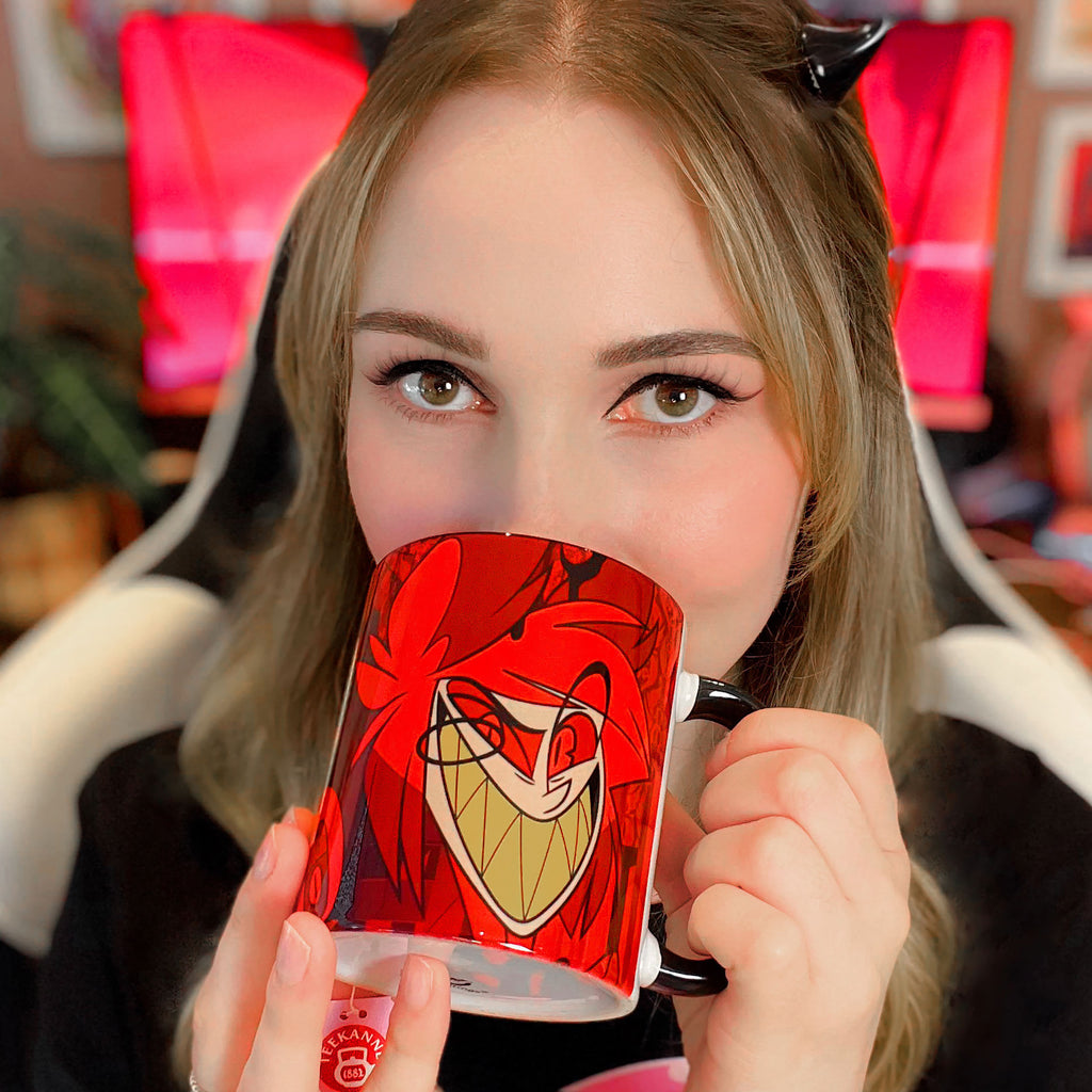 Imagen del producto Taza Alastor para fans de Hazbin Hotel