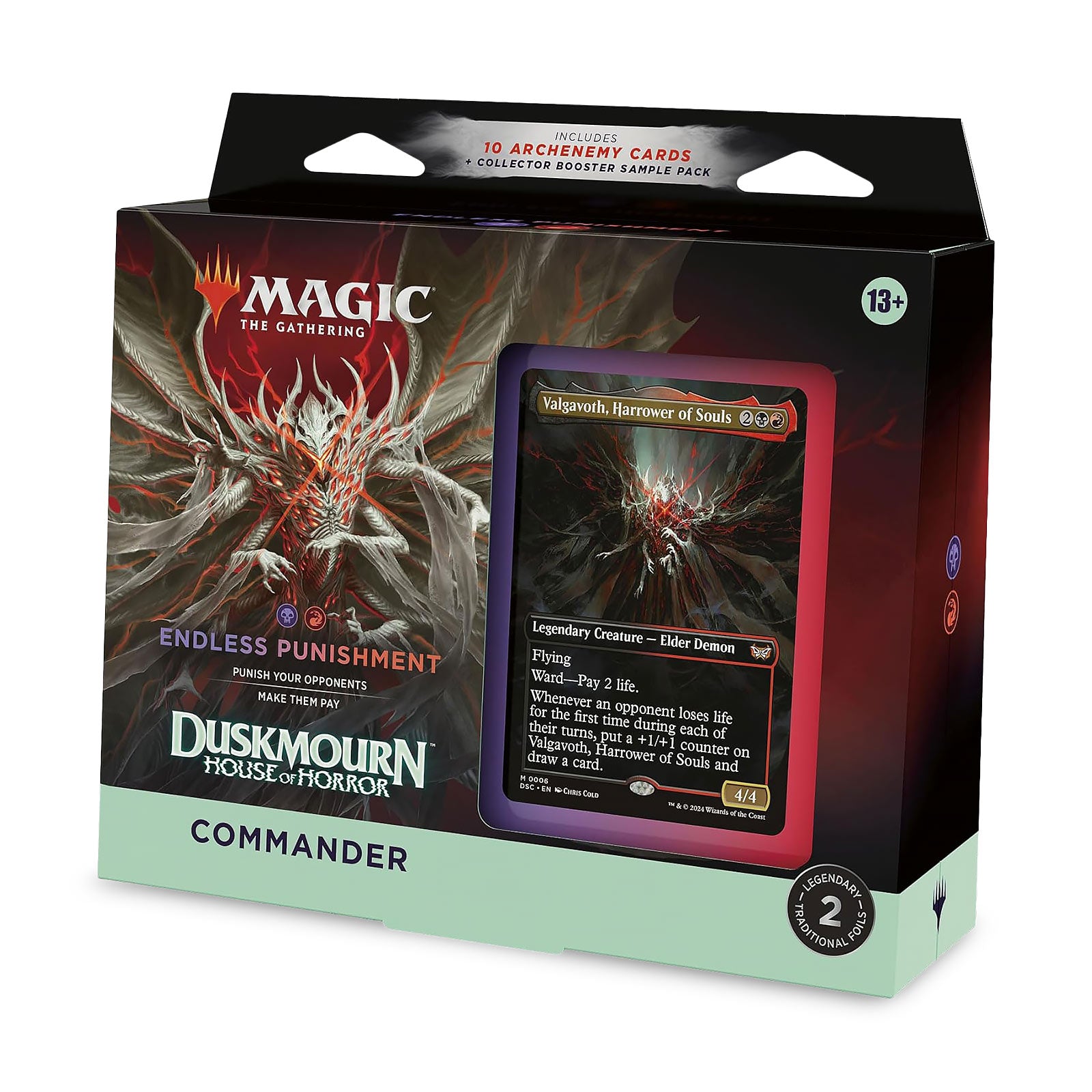 Imagen del producto Duskmourn: Casa del Horror Baraja de Comandante Castigo Infinito - Magic The Gathering