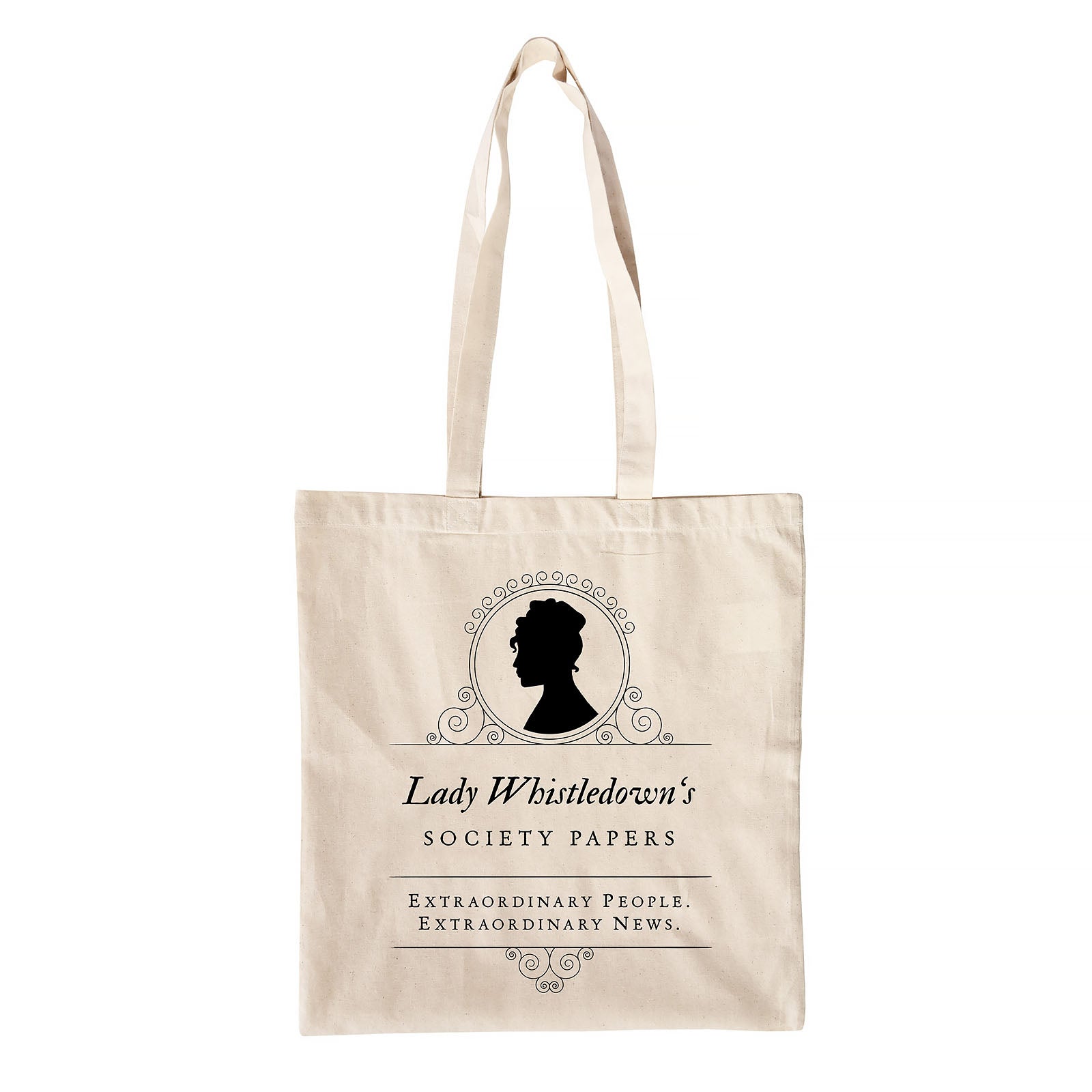 Imagen del producto Bolsa de yute Society Papers para fans de Bridgerton