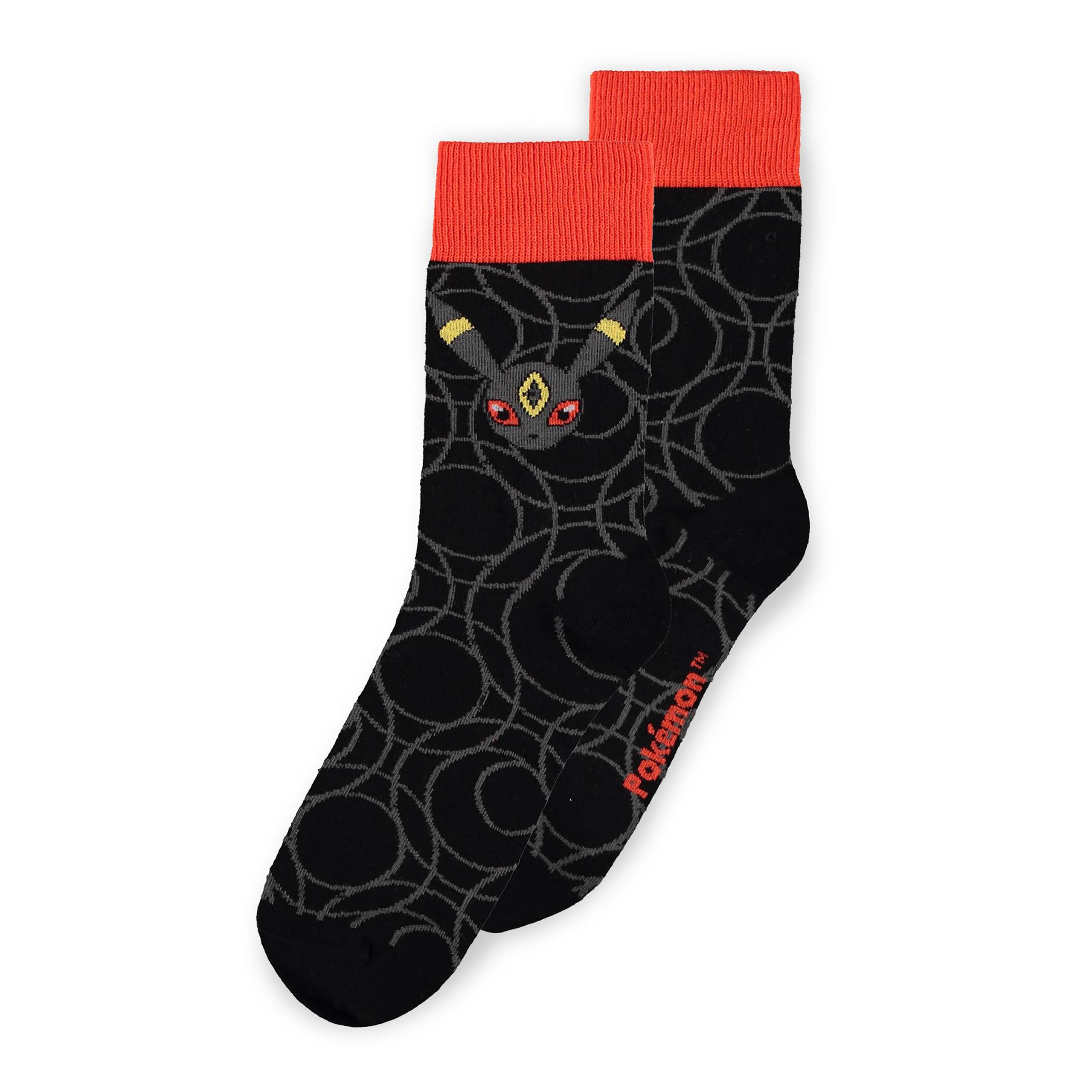 Imagen del producto Pokemon - Calcetines Evolución de Eevee Set de 3 Marrón-Negro-Rosa