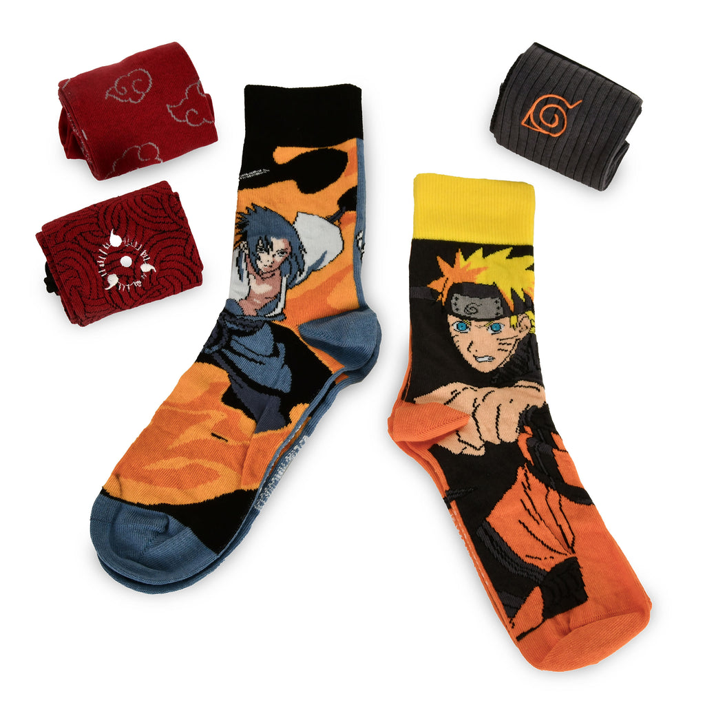 Imagen del producto Naruto Shippuden - Pack de 5 pares de calcetines de Sasuke y Naruto