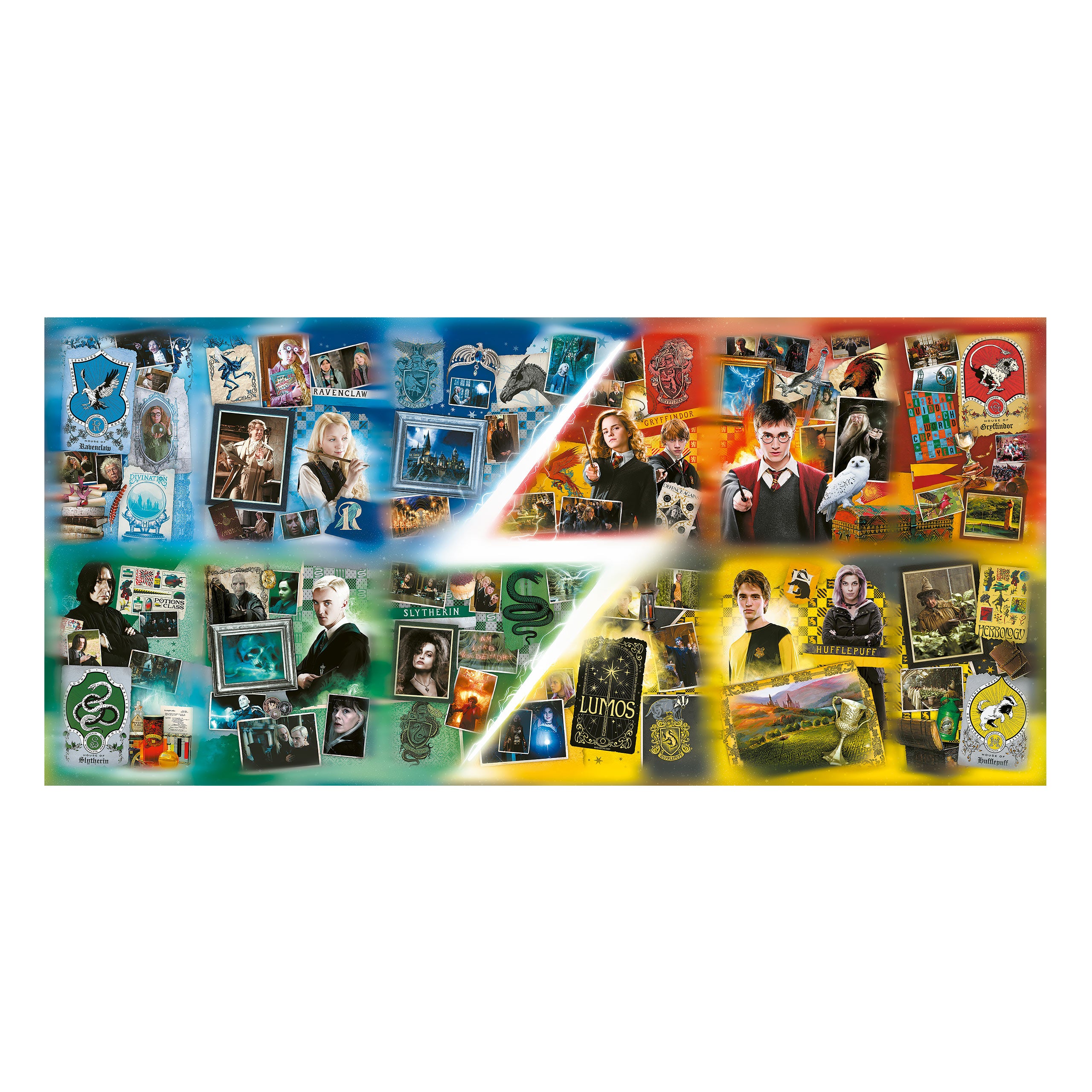 Imagen del producto Harry Potter - Colección de Puzzles de las Casas de Hogwarts con Póster