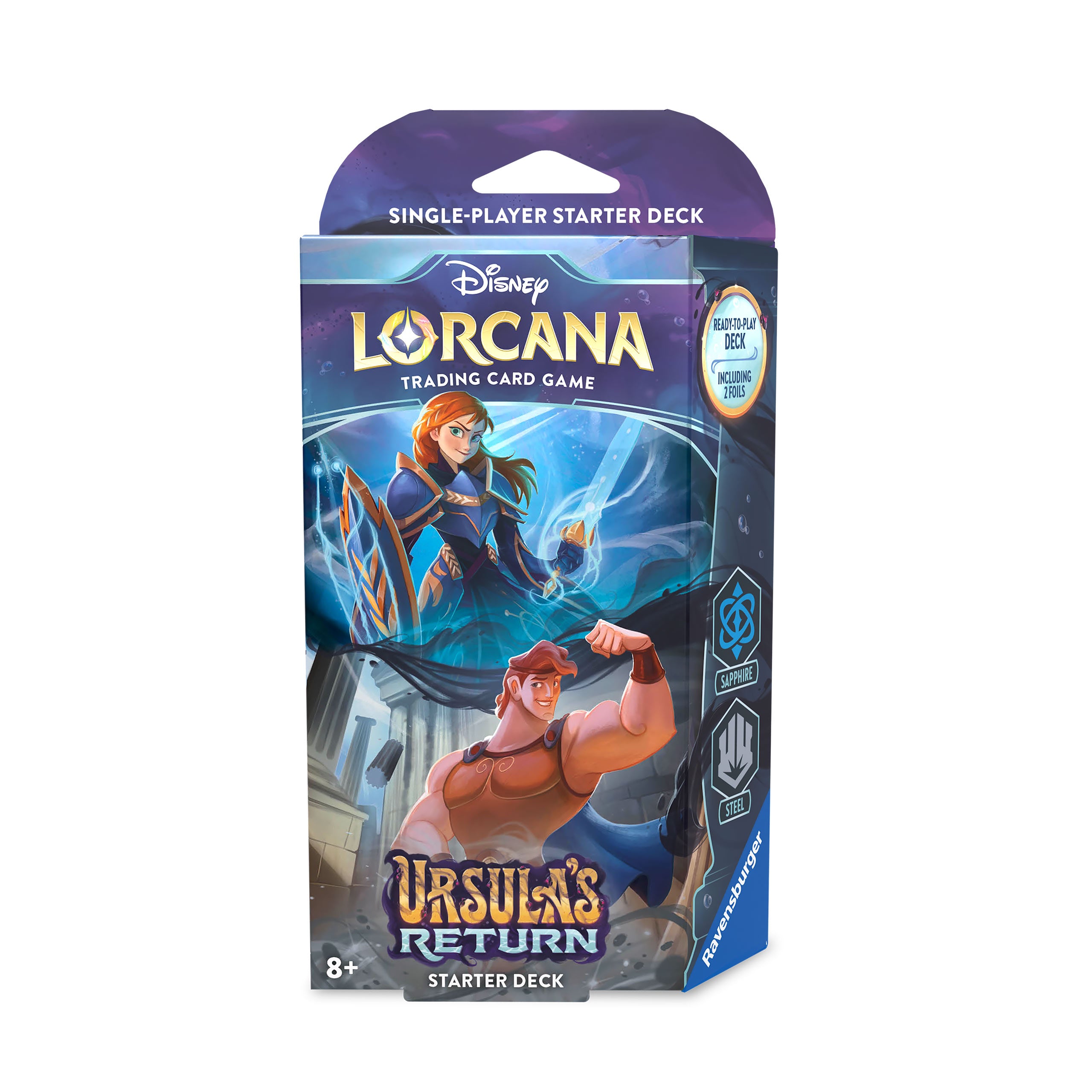 Imagen del producto Disney Lorcana Starter Set Sapphire & Steel - Ursulas Return Trading Card Game