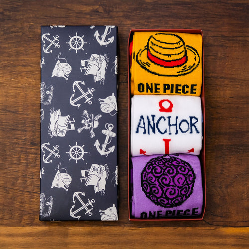 Imagen del producto Set de 3 pares de calcetines One Piece en caja de regalo