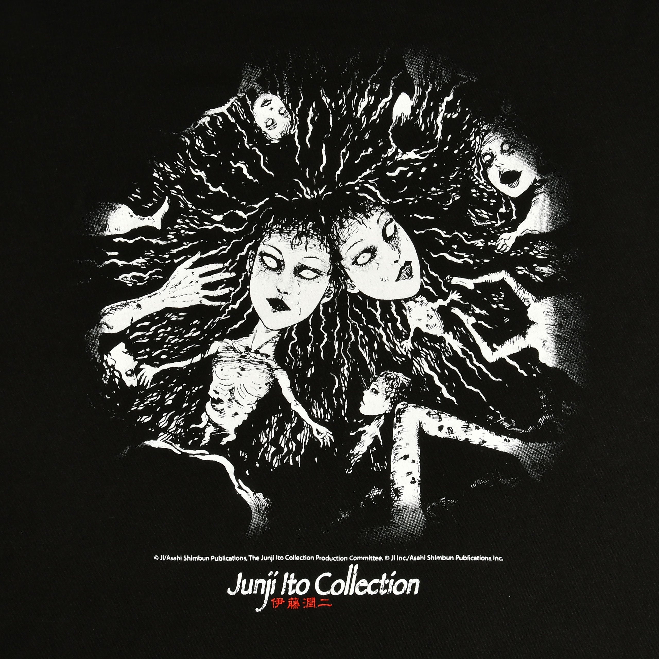 Imagen del producto Junji Ito - Camiseta negra Crawling