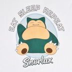 Imagen del producto Pokemon - Snorlax Eat Sleep Repeat Camiseta blanca
