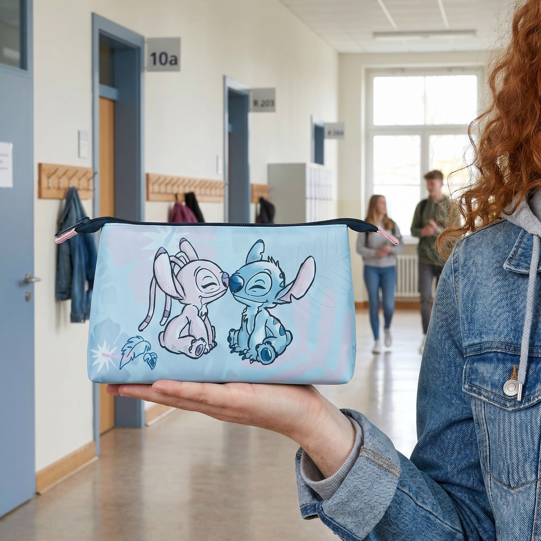 Imagen del producto Lilo & Stitch - Bolsa de cosméticos de Angel y Stitch