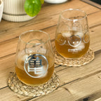 Imagen del producto Dragon Ball - Set de 2 vasos Dragon Balls y símbolo Kame