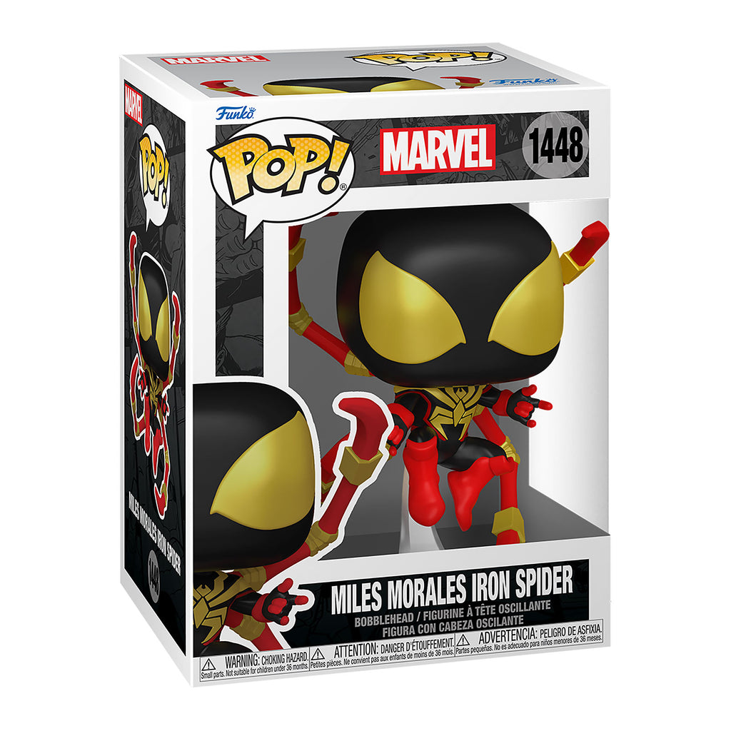 Imagen del producto Cómics de Spider-Man - Figura de cabeza oscilante Funko Pop de Iron Spider de Miles Morales