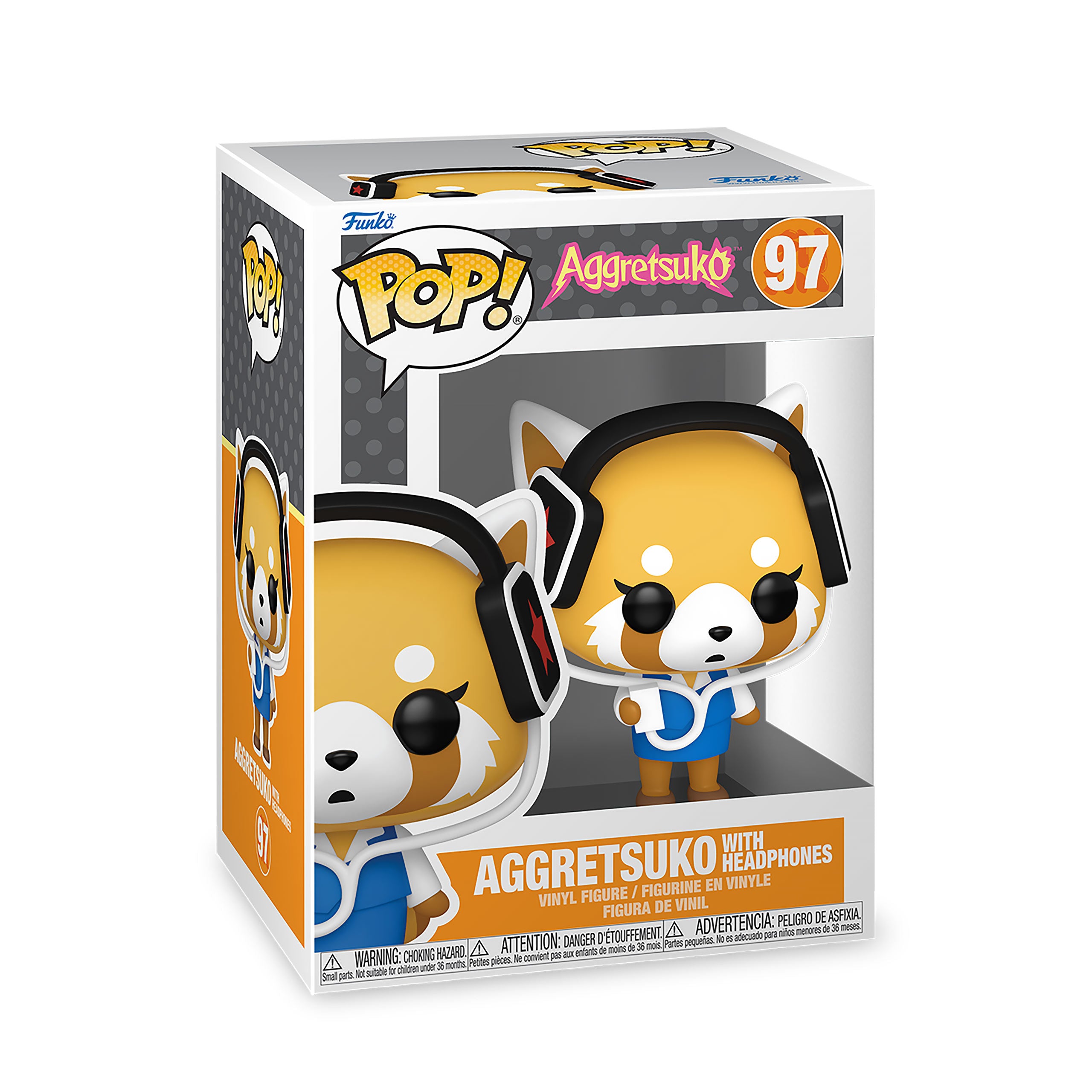 Imagen del producto Figura Funko Pop de Aggretsuko con auriculares