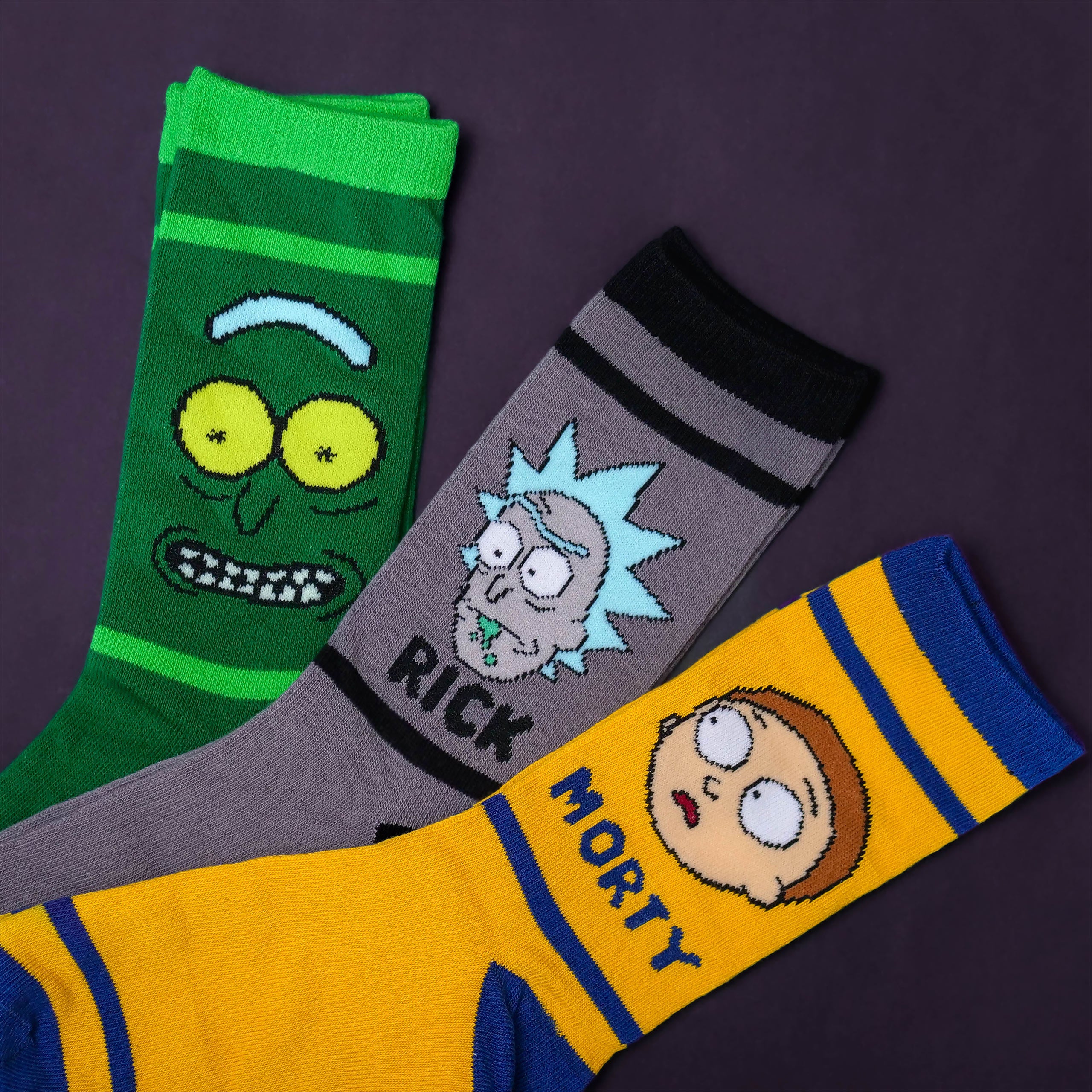 Imagen del producto Calcetines de Personajes Juego de 3 en Caja de Regalo - Rick y Morty