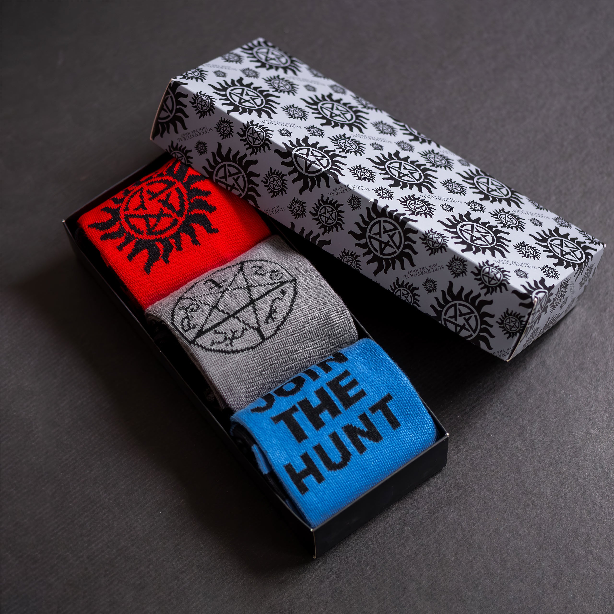 Imagen del producto Calcetines Supernatural Pack de 3 en Caja de Regalo
