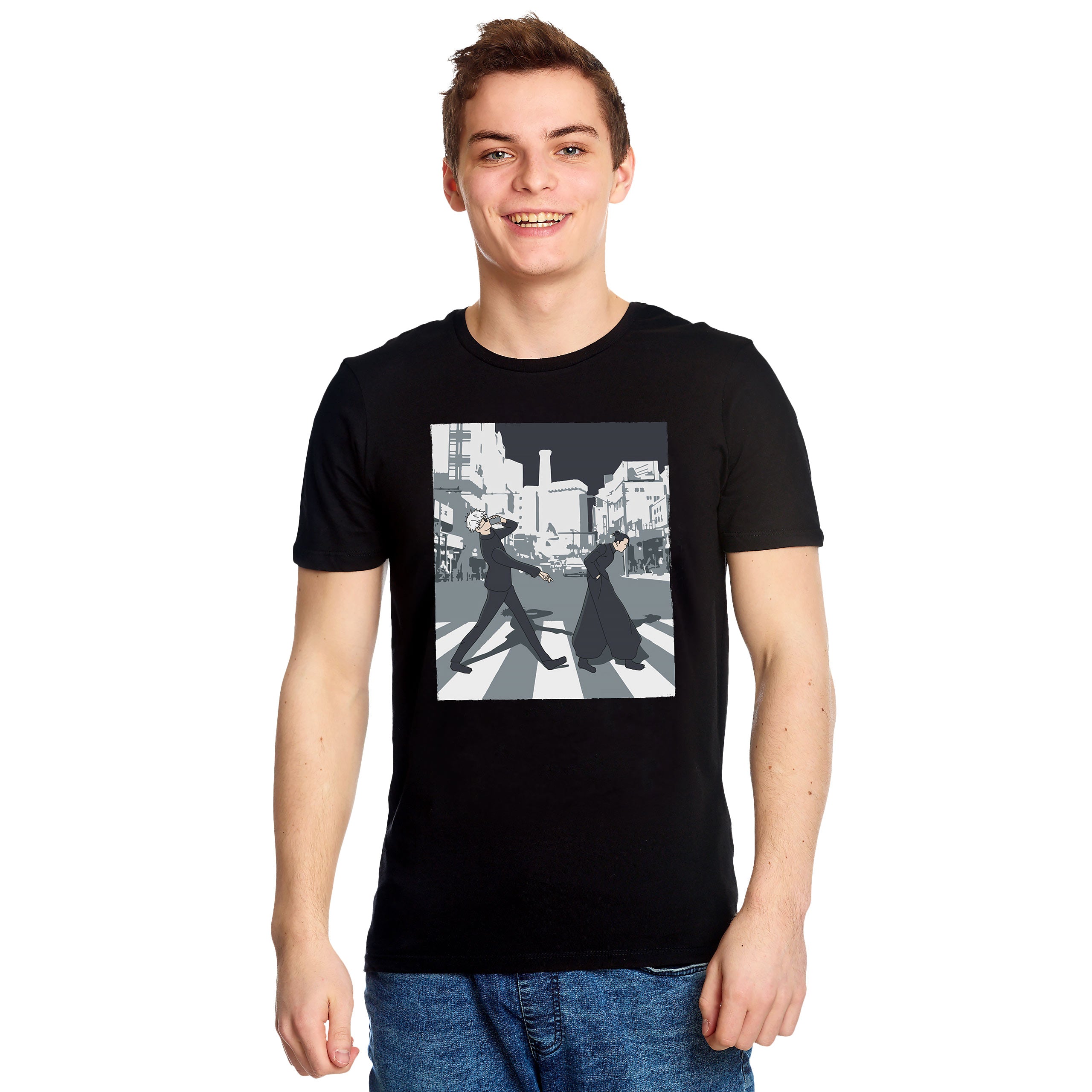 Imagen del producto Camiseta Crosswalk para fans de Jujutsu Kaisen negra