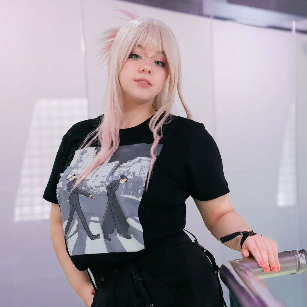 Imagen del producto Camiseta Crosswalk para fans de Jujutsu Kaisen negra