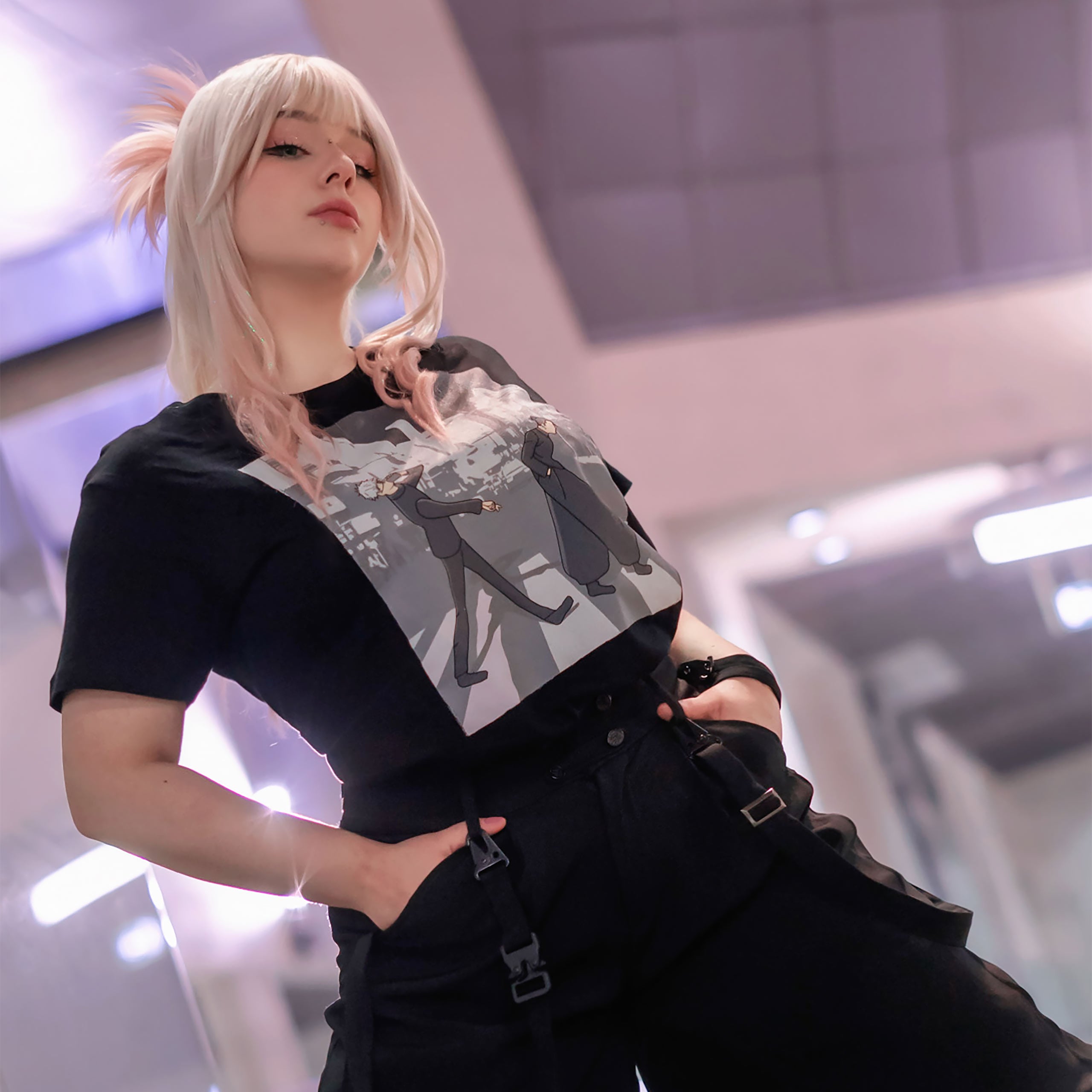 Imagen del producto Camiseta Crosswalk para fans de Jujutsu Kaisen negra