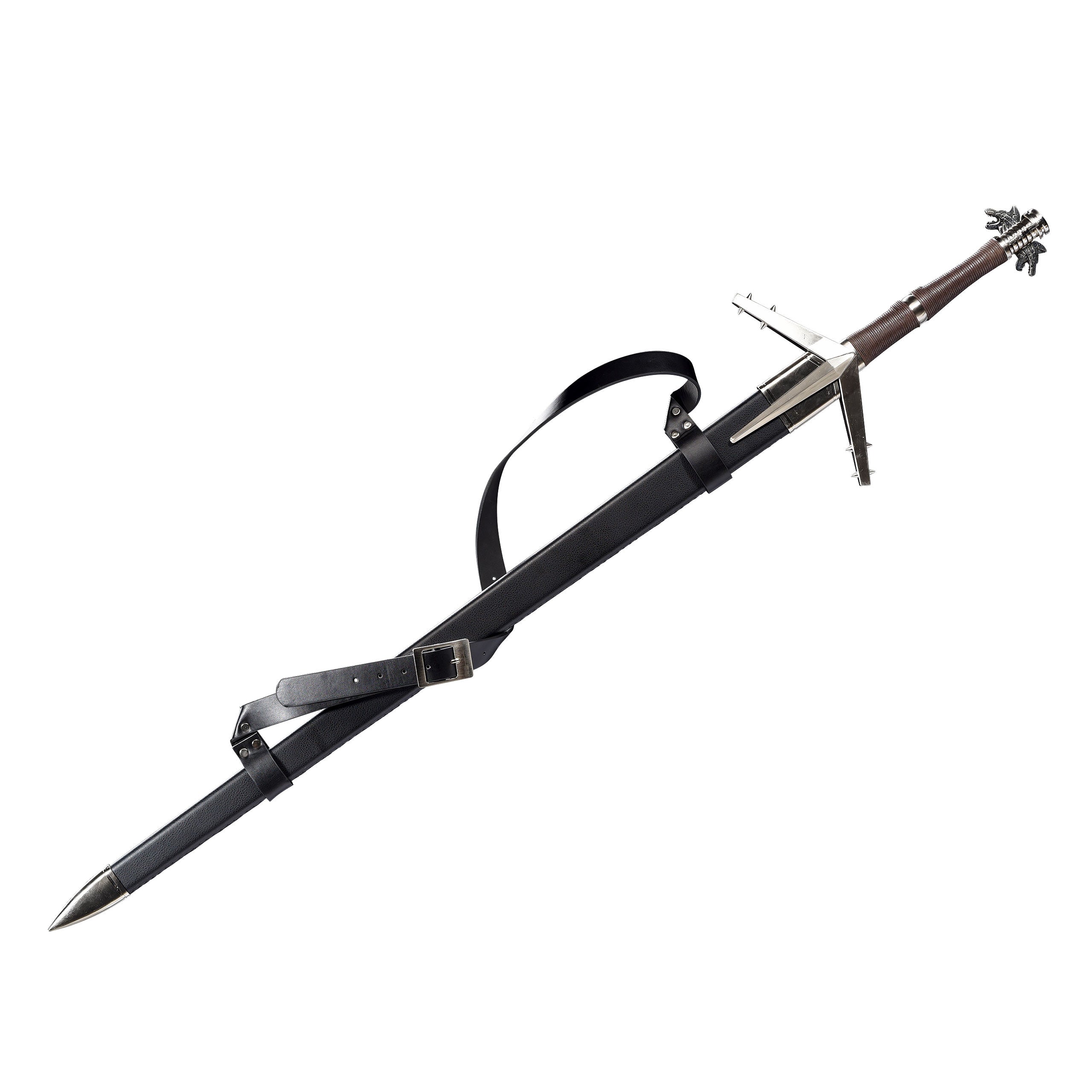 Product image Geralt of Rivia Silver Sword Replica with Scabbard for Witcher Fans