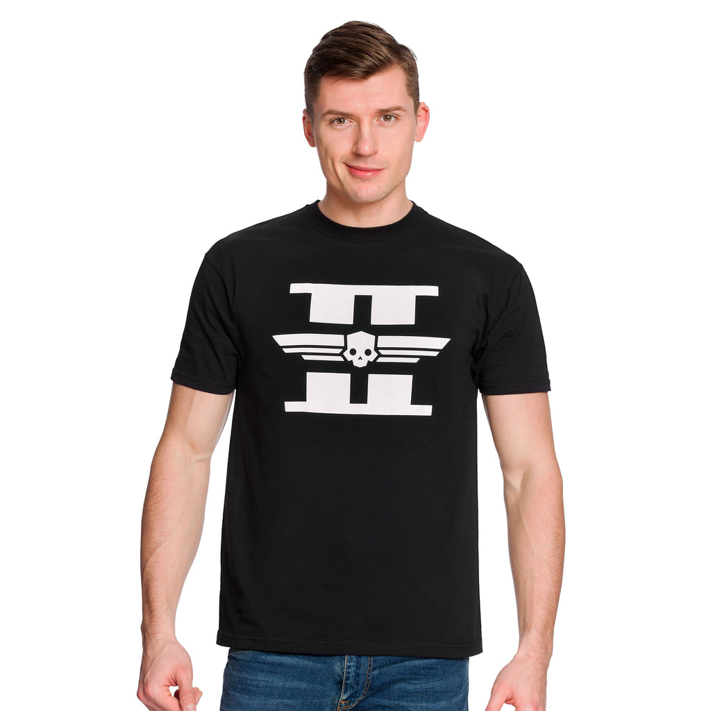 Imagen del producto Helldivers 2 - Camiseta con logo blanco en negro