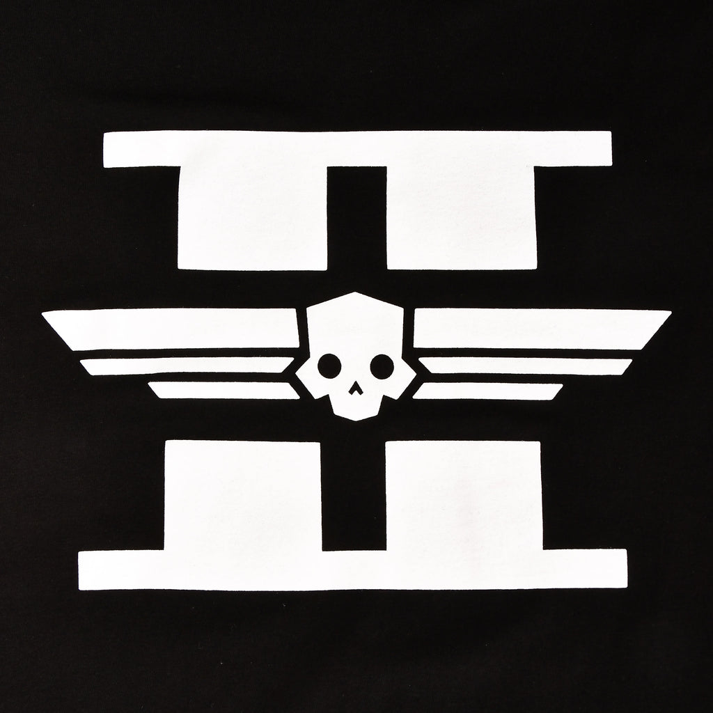 Imagen del producto Helldivers 2 - Camiseta con logo blanco en negro