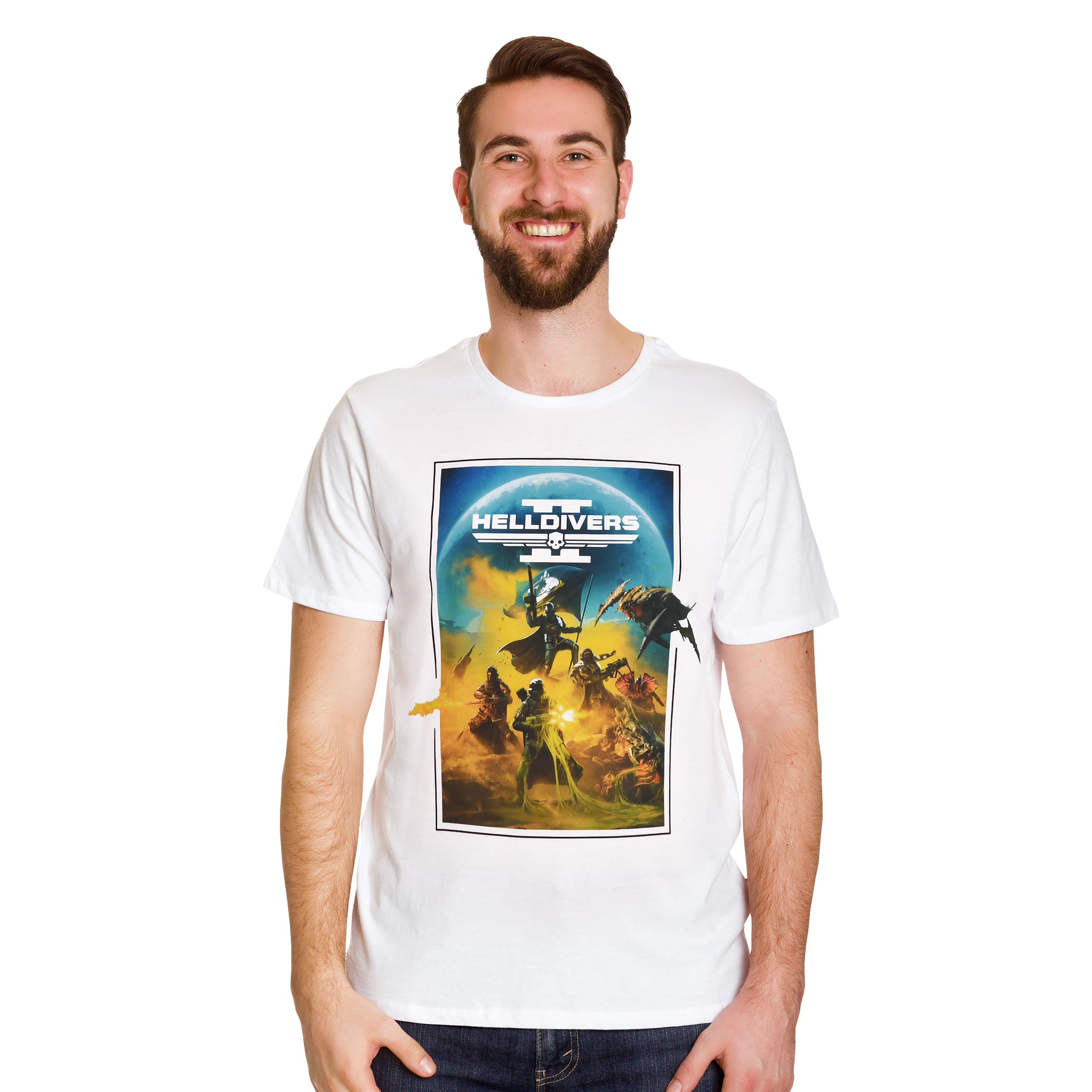 Imagen del producto Helldivers 2 - Camiseta Key Art blanca