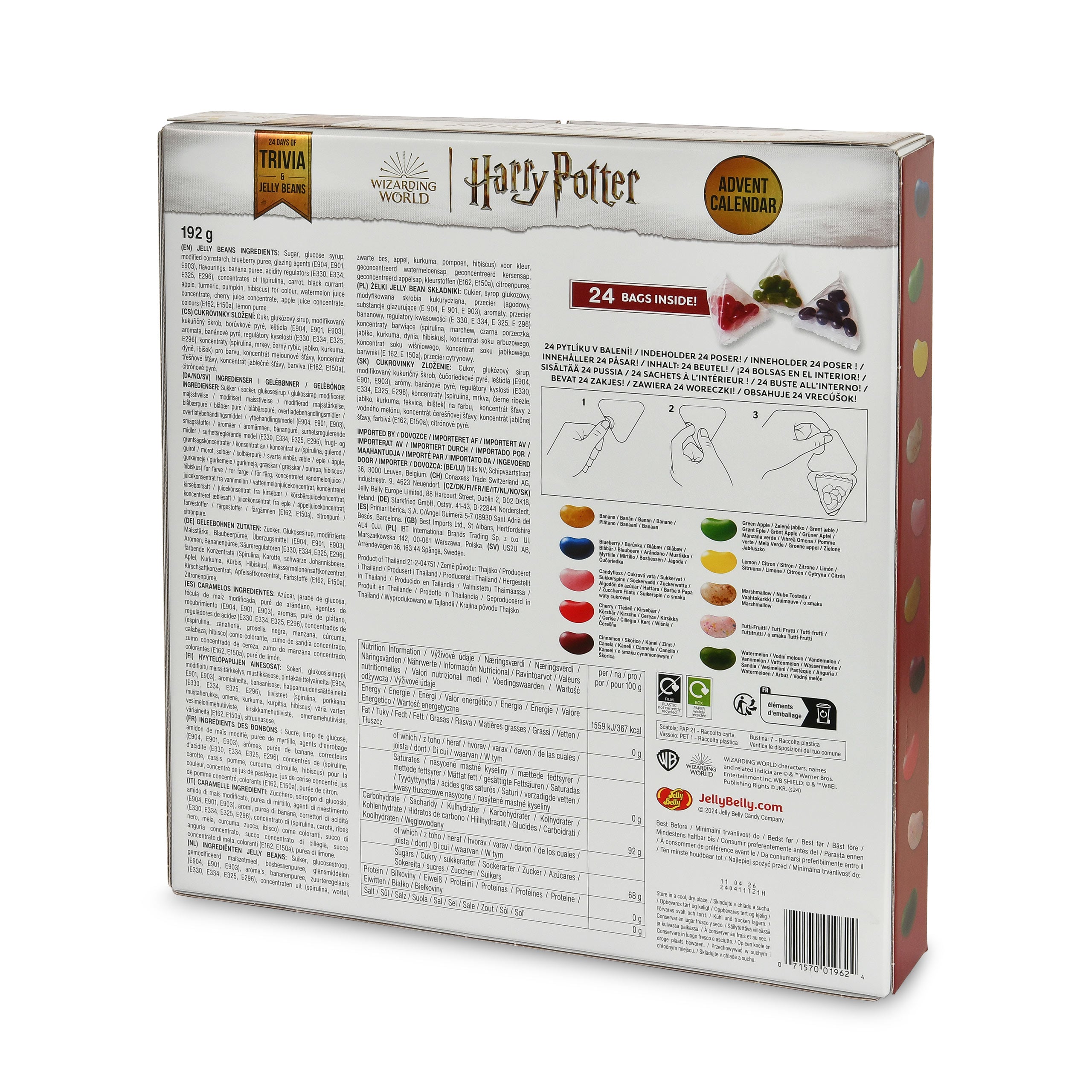 Imagen del producto Harry Potter - Calendario de Adviento Jelly Beans Mapa del Merodeador