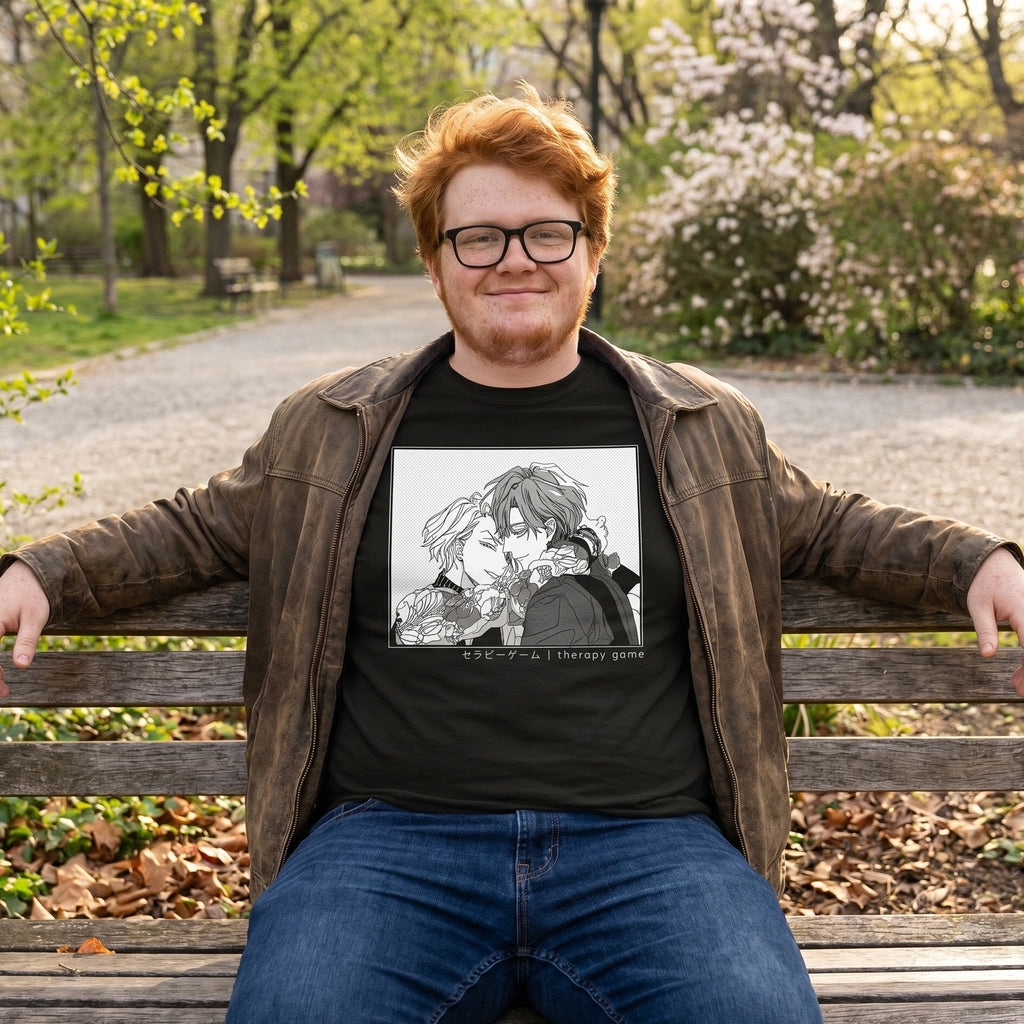 Imagen del producto Camiseta de Shizuma y Minato para fans de Therapy Game