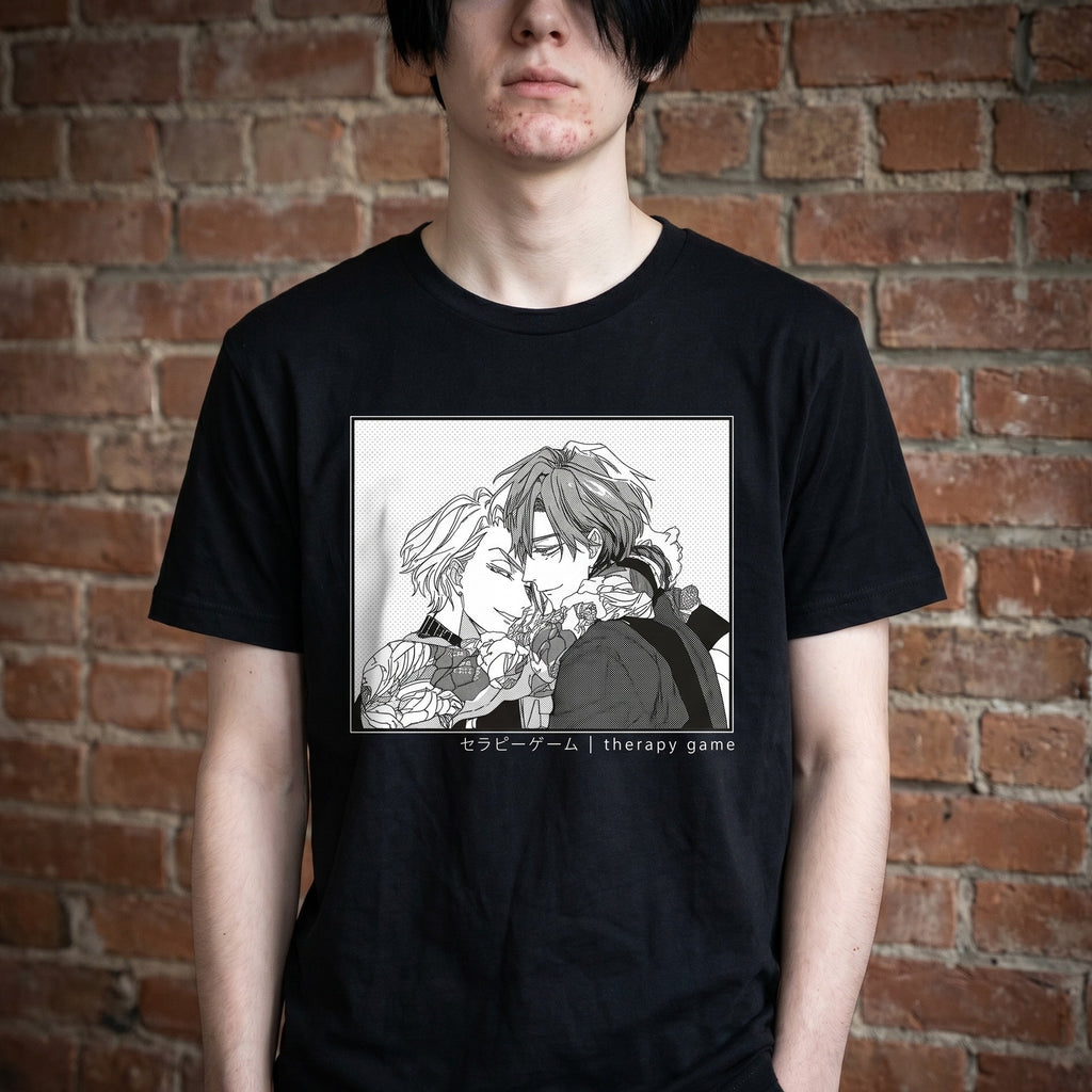 Imagen del producto Camiseta de Shizuma y Minato para fans de Therapy Game