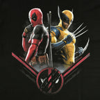 Imagen del producto Camiseta negra Deadpool y Wolverine Double Trouble