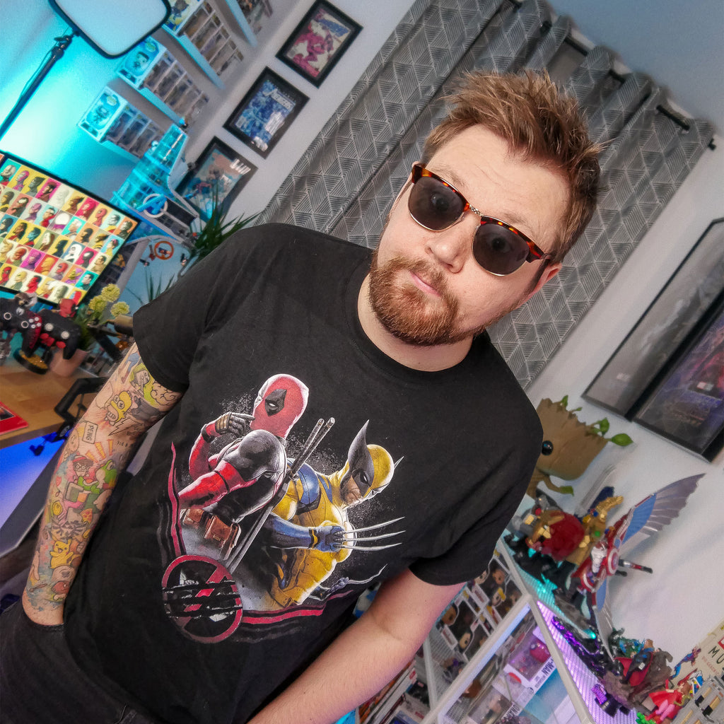 Imagen del producto Camiseta negra Deadpool y Wolverine Double Trouble