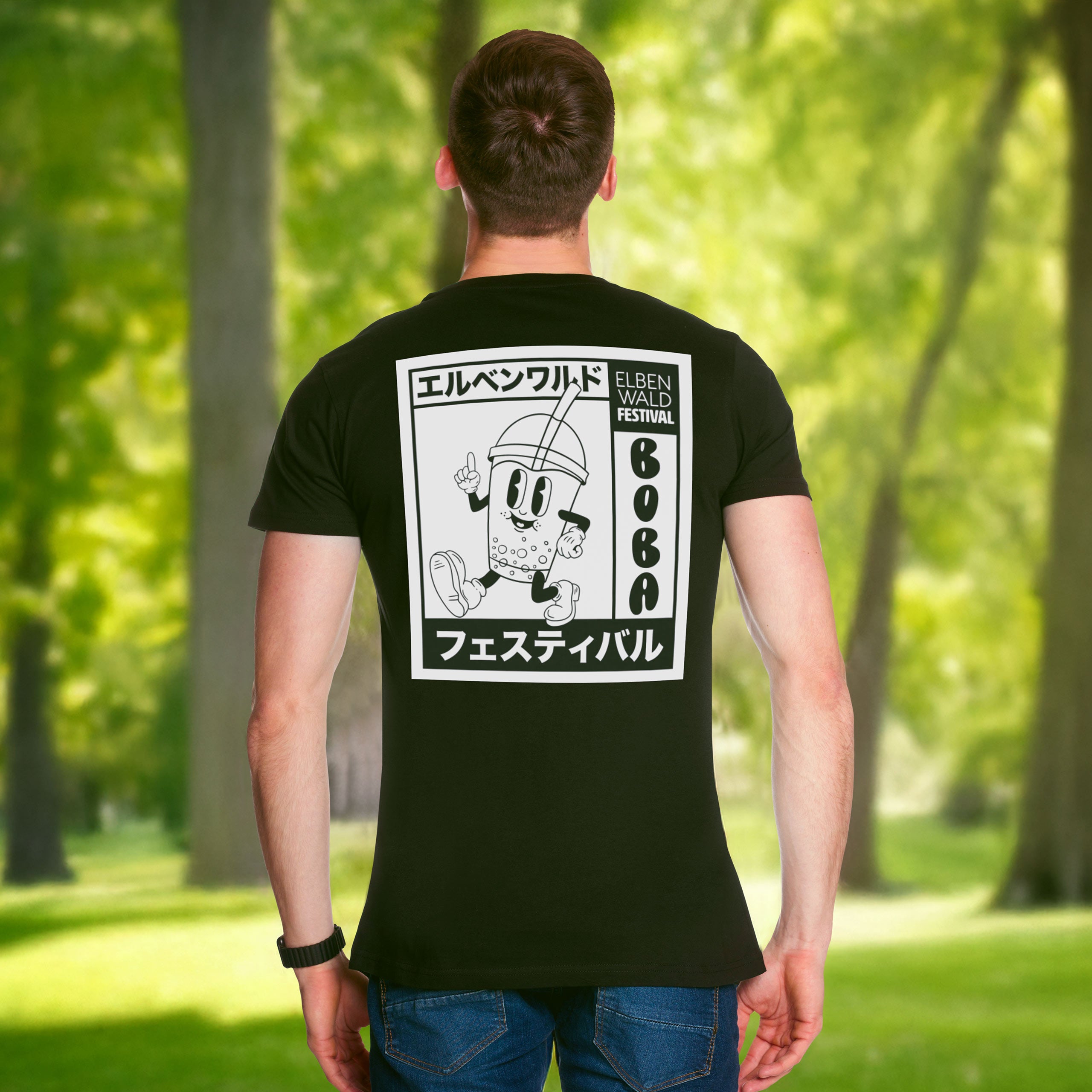 Imagen del producto Camiseta negra Elbenwald Festival Bubble Tea