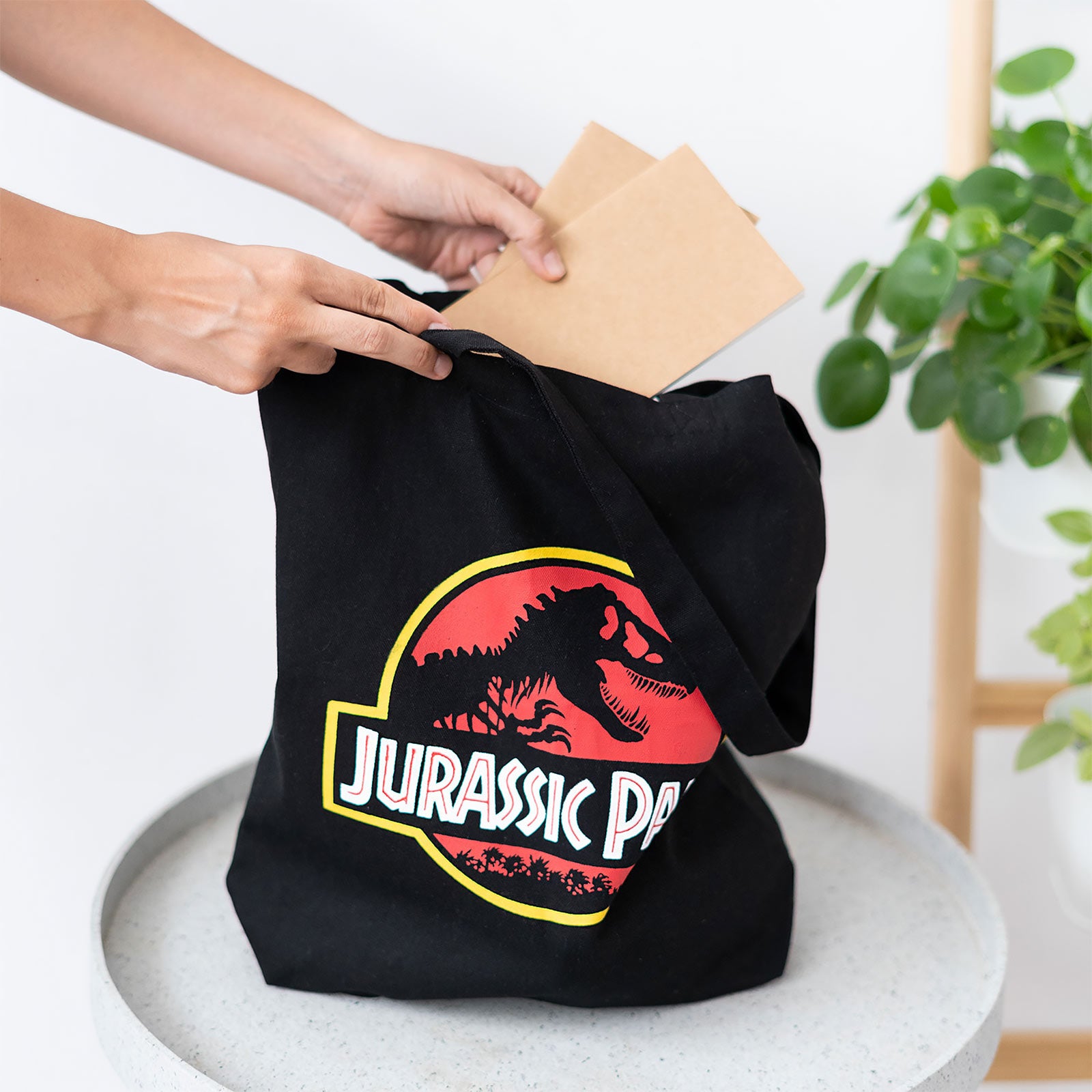 Imagen del producto Jurassic Park - Bolsa de yute con logo de la película