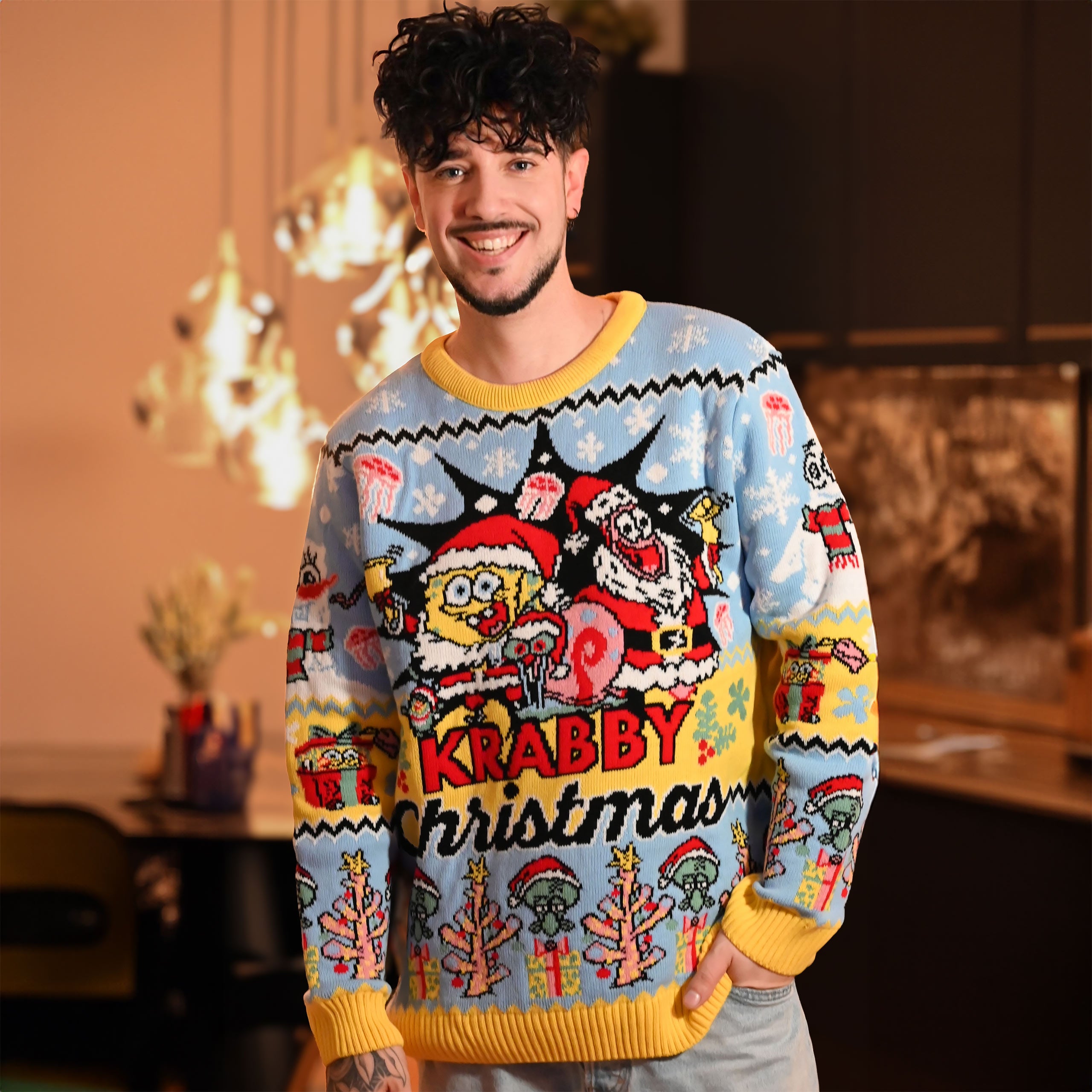 Imagen del producto SpongeBob - Jersey de punto Krabby Christmas