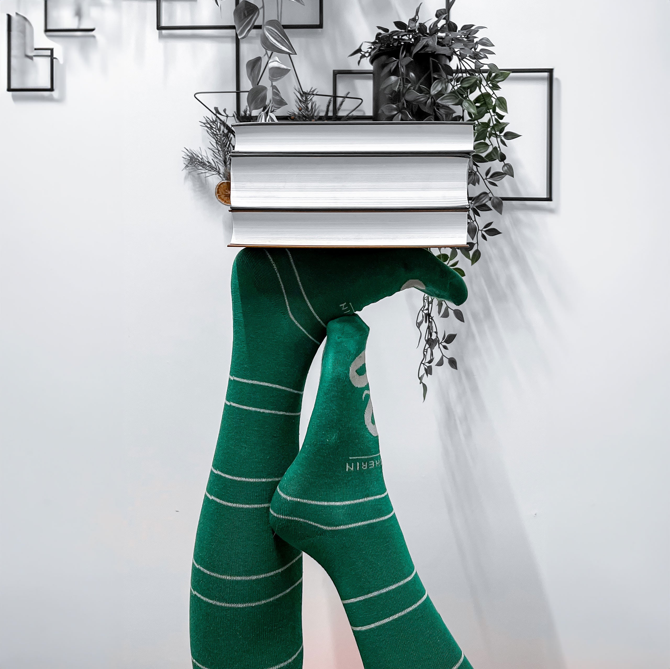 Imagen del producto Harry Potter - Calcetines Altos Slytherin Pack de 2