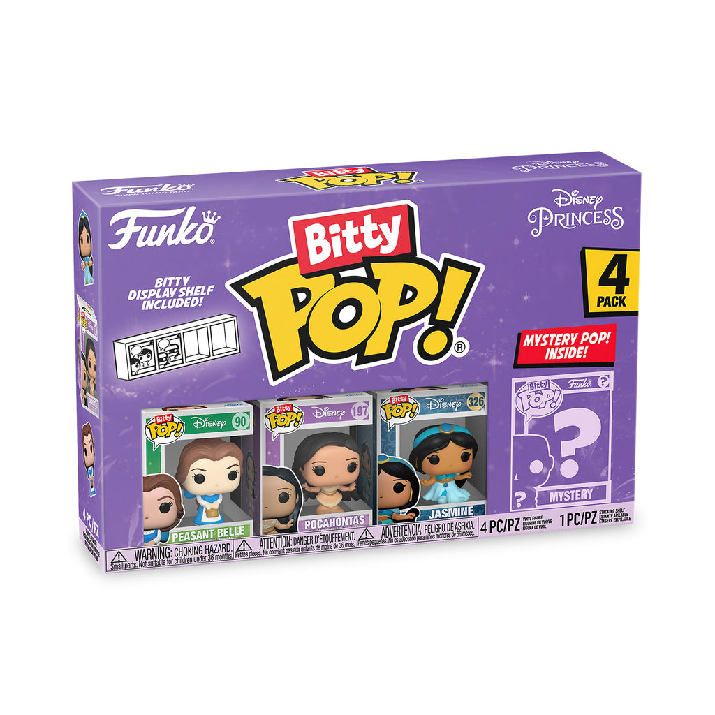 Imagen del producto Disney Princess - Funko Bitty Pop set de 4 figuras serie 1