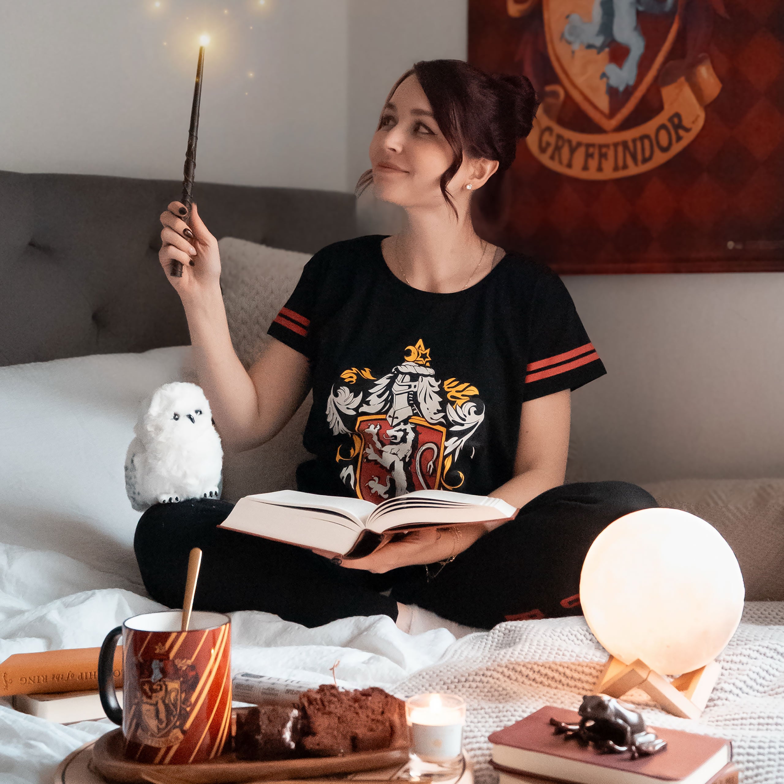 Imagen del producto Pijama escudo Gryffindor negro - Harry Potter