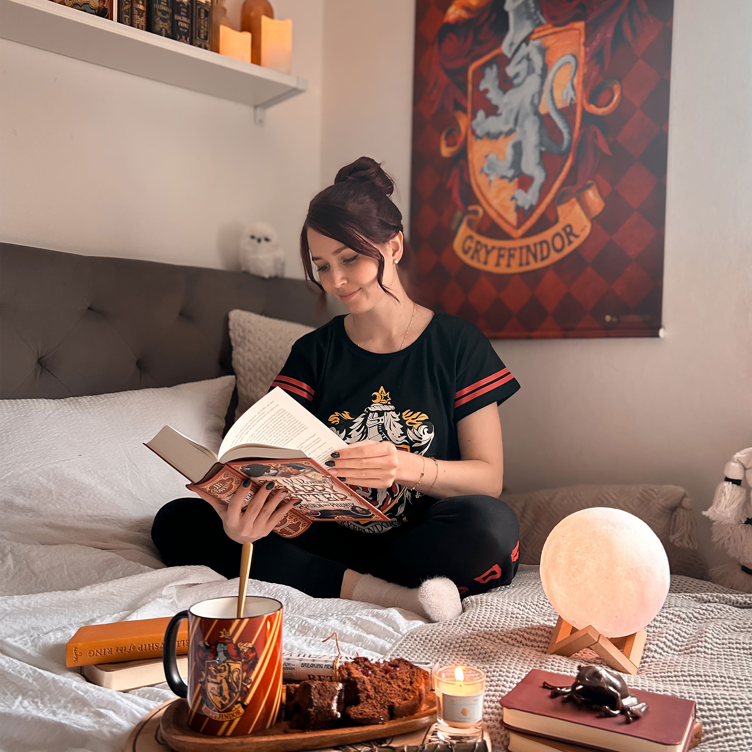 Imagen del producto Pijama escudo Gryffindor negro - Harry Potter
