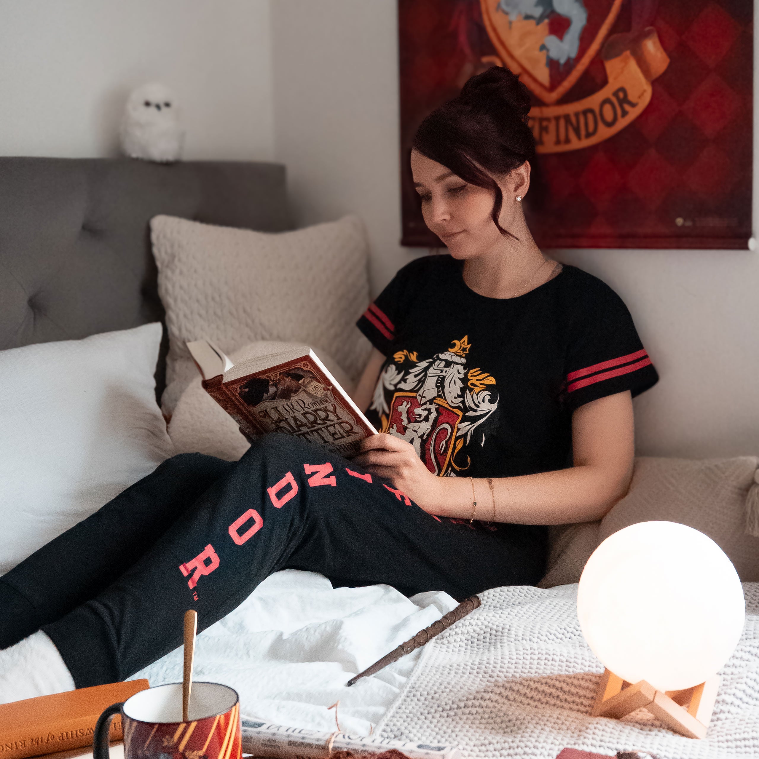 Imagen del producto Pijama escudo Gryffindor negro - Harry Potter