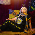 Imagen del producto Pijama escudo Hufflepuff negro - Harry Potter