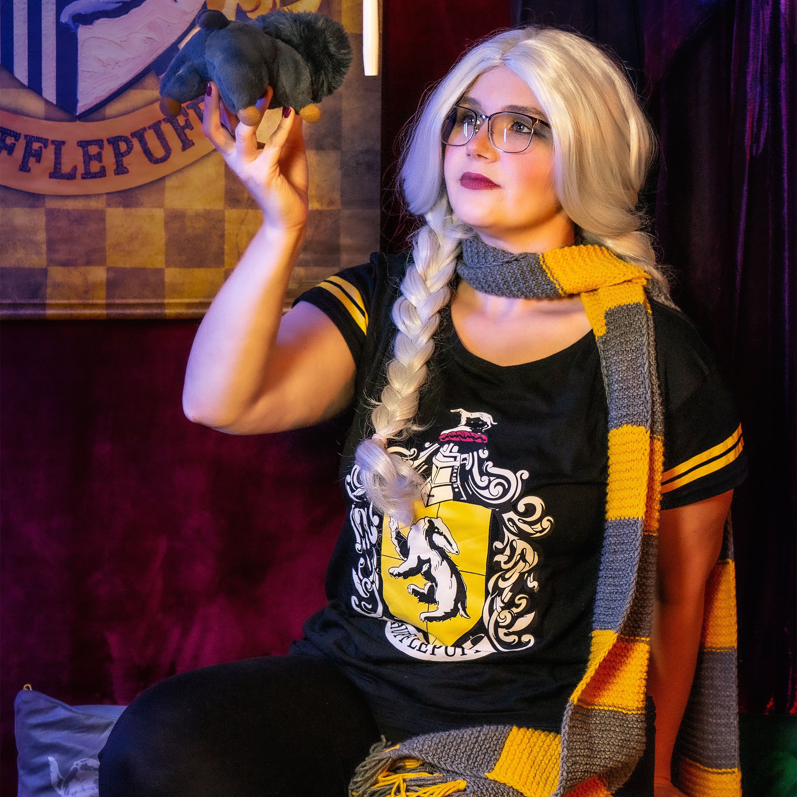 Imagen del producto Pijama escudo Hufflepuff negro - Harry Potter