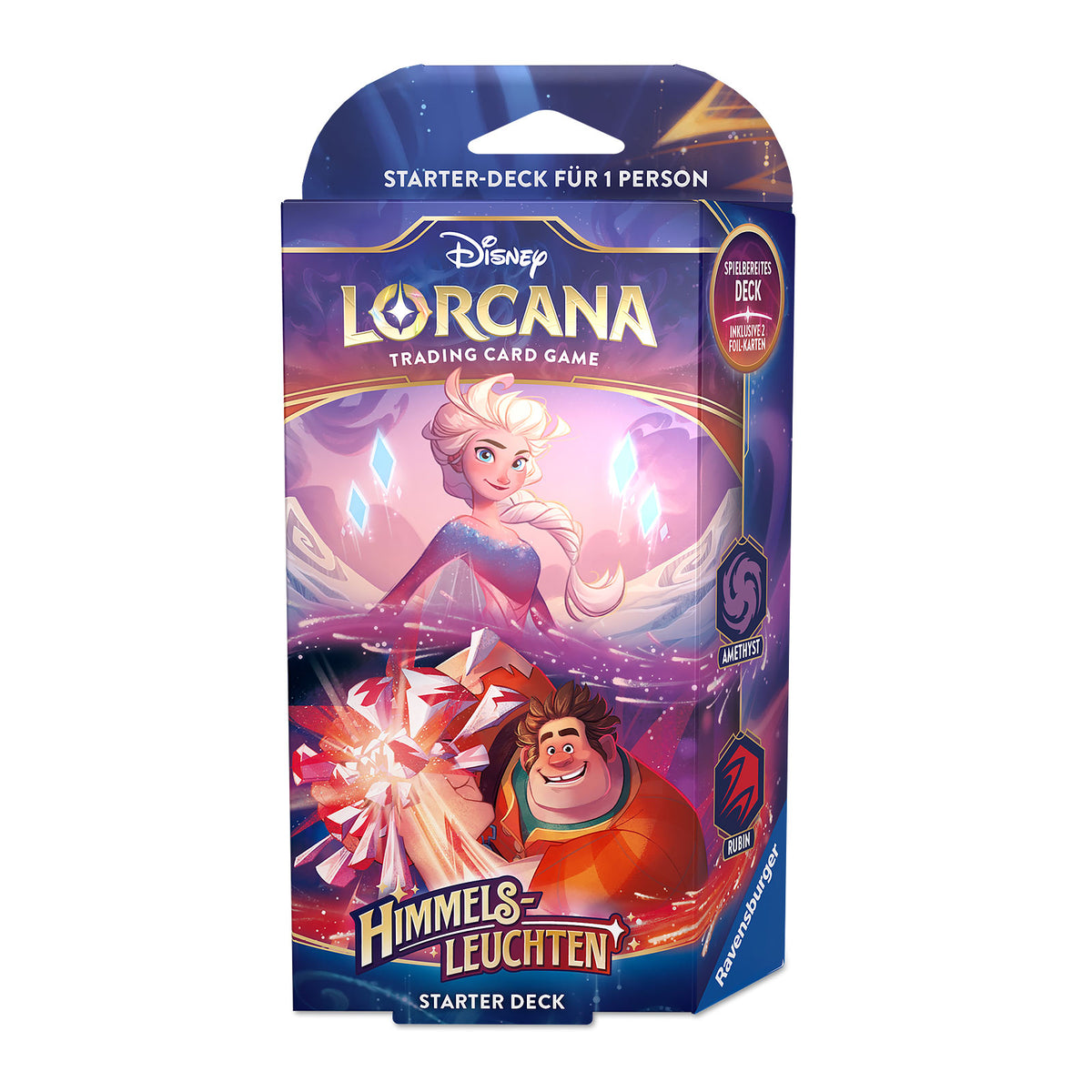 Imagen del producto Disney Lorcana Amatista y Rubí Juego de inicio - Skyglow Juego de cartas coleccionables