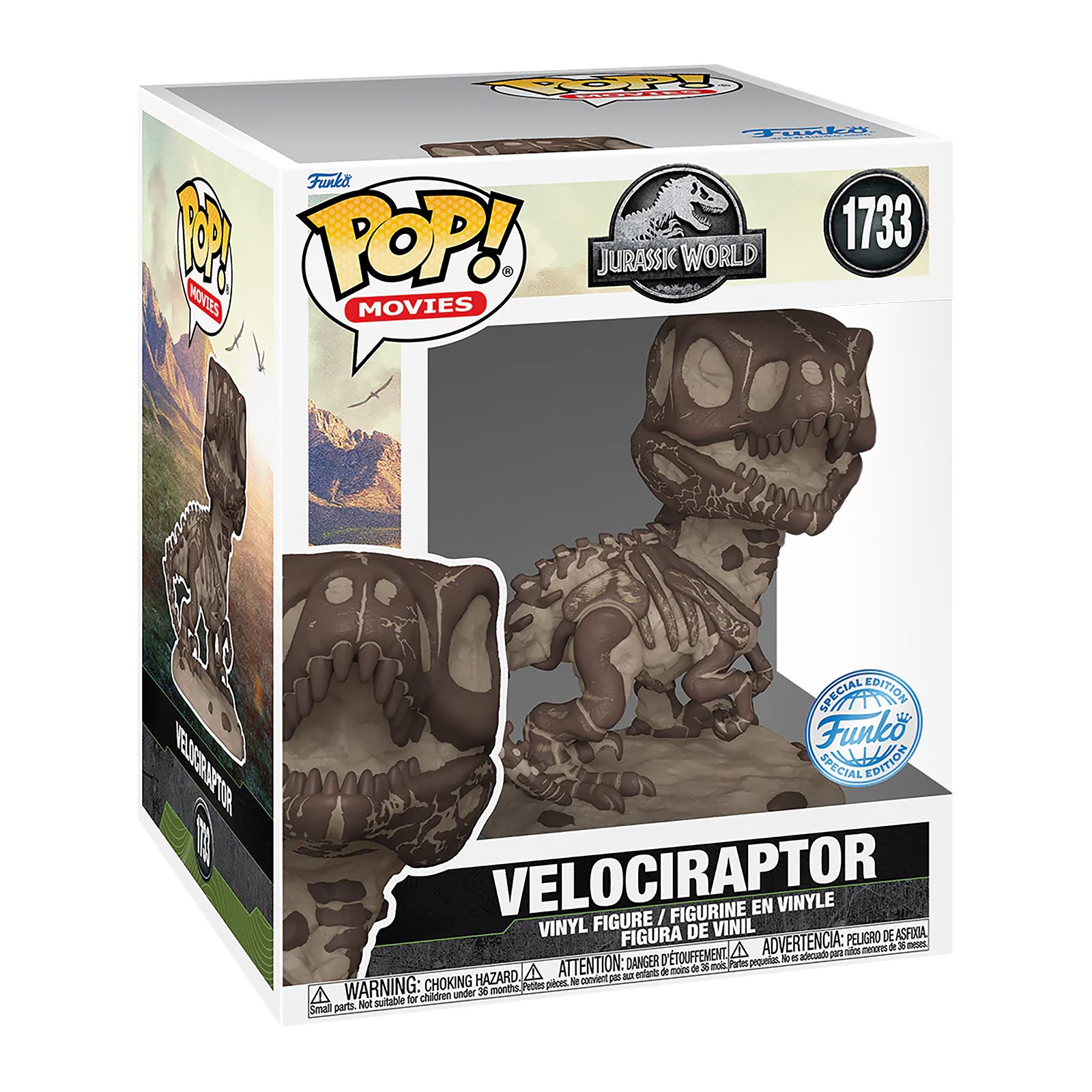 Product image Jurassic World - Velociraptor Fossil Super Size Funko Pop Figure