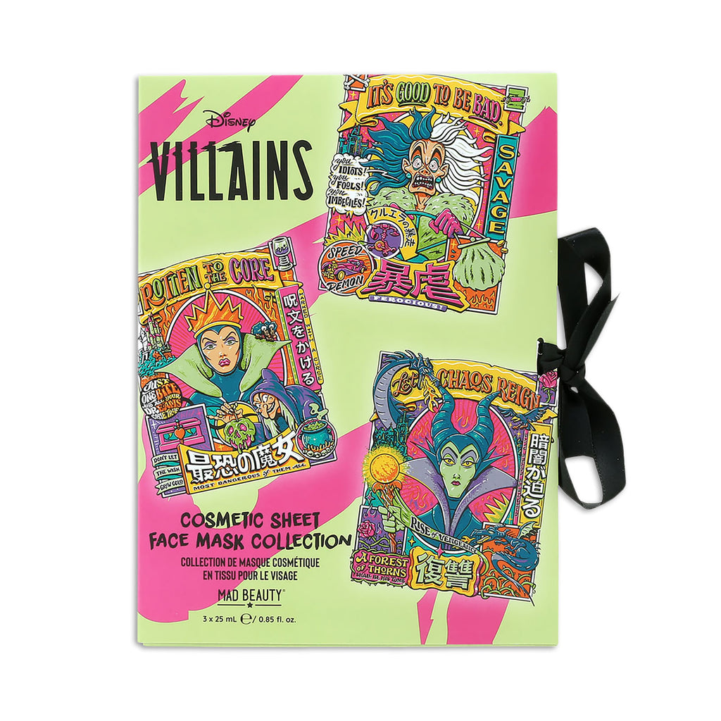 Imagen del producto Villains - Set de 3 máscaras de hoja