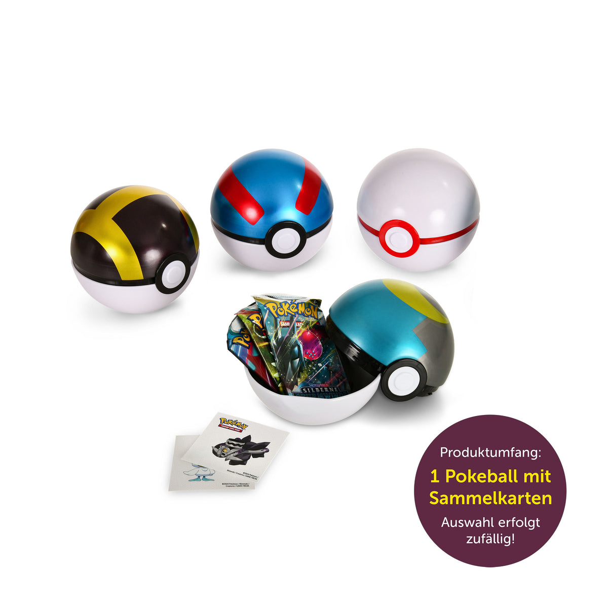 Imagen del producto Pokemon - Mystery Pokeball Cartas Caja de Lata Otoño 2024