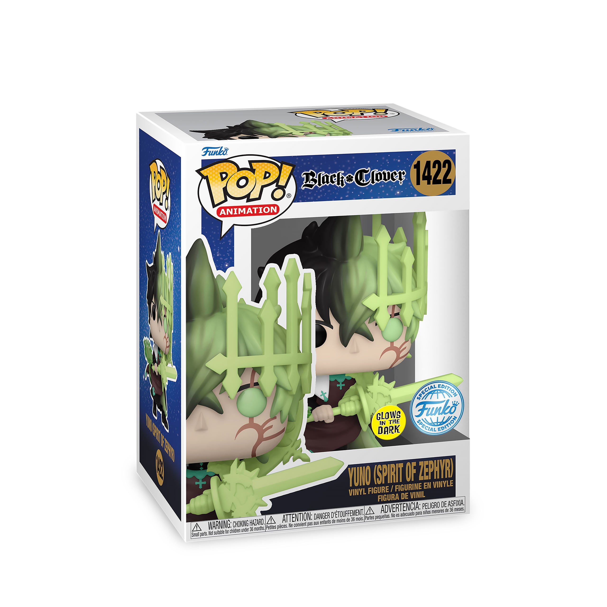 Imagen del producto Black Clover - Yuno (Espíritu de Zephyr) Figura Funko Pop