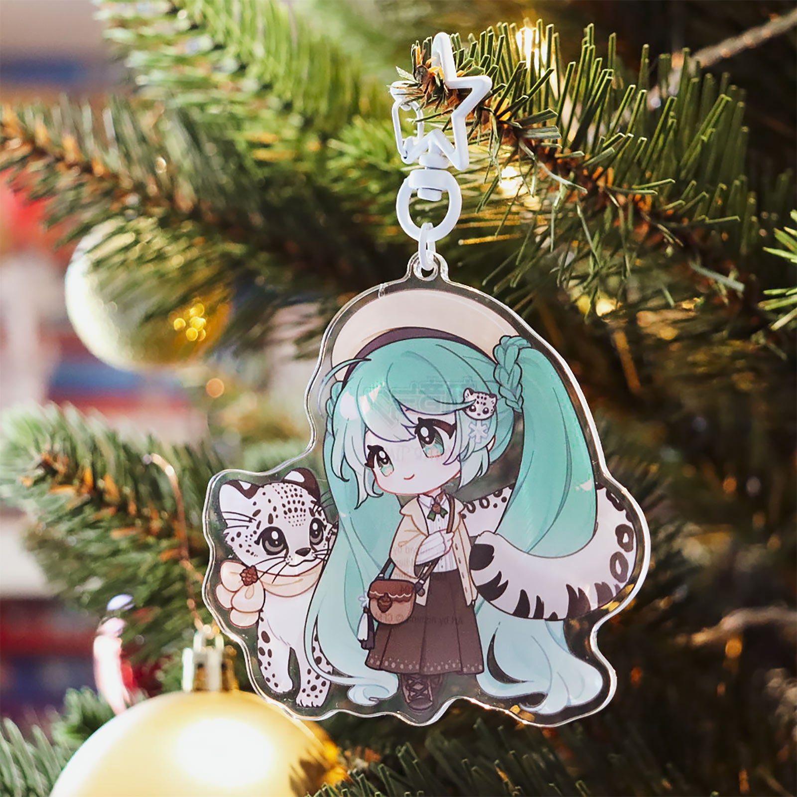 Imagen del producto Hatsune Miku - Llavero de acrílico Kawaii Winter Time