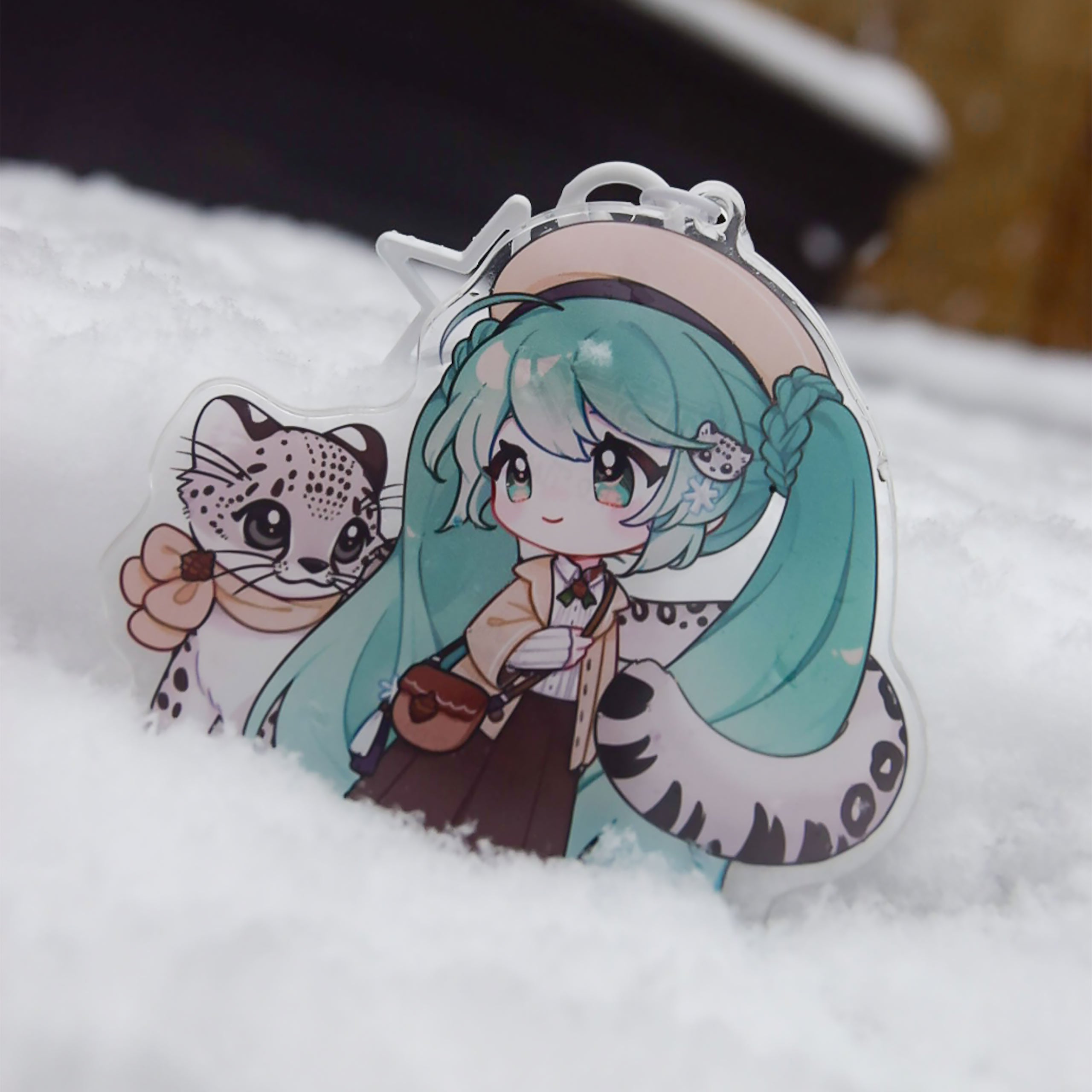 Imagen del producto Hatsune Miku - Llavero de acrílico Kawaii Winter Time