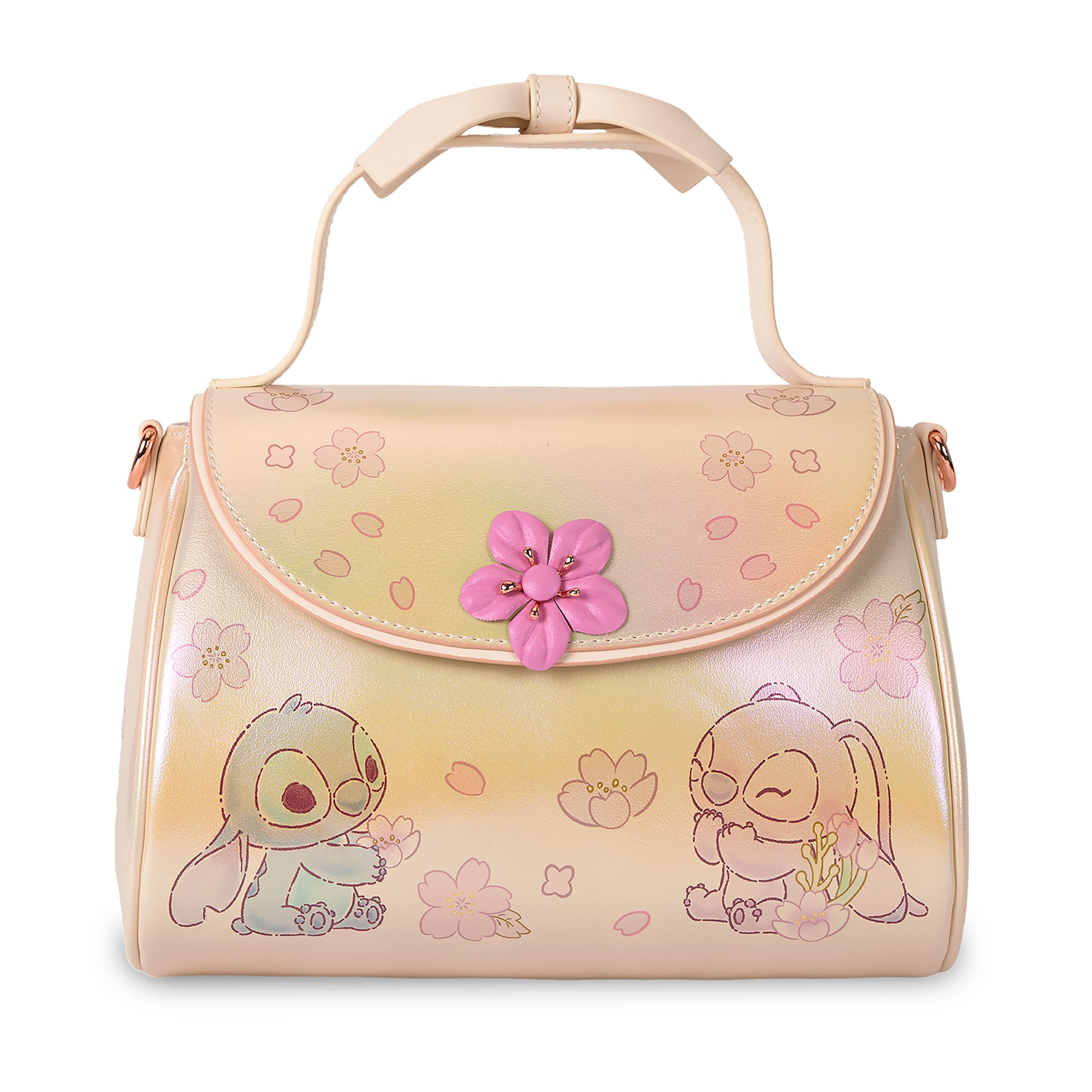 Imagen del producto Lilo & Stitch - Bolso de Mano Angel y Stitch Flor
